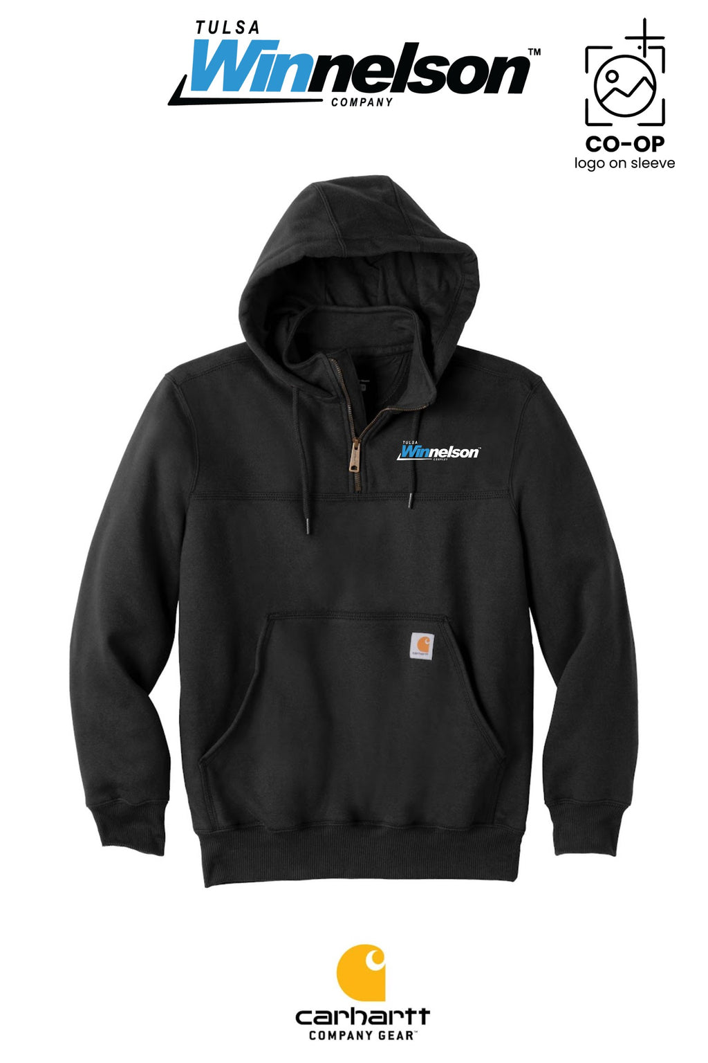 Carhartt® Rain Defender® Paxton Heavyweight Hooded Zip Mock Sweatshirt - Tulsa Winnelson