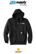 Carhartt® Rain Defender® Paxton Heavyweight Hooded Zip Mock Sweatshirt - Winsupply of Fargo