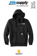 Carhartt® Rain Defender® Paxton Heavyweight Hooded Zip Mock Sweatshirt - Winsupply of Zanesville
