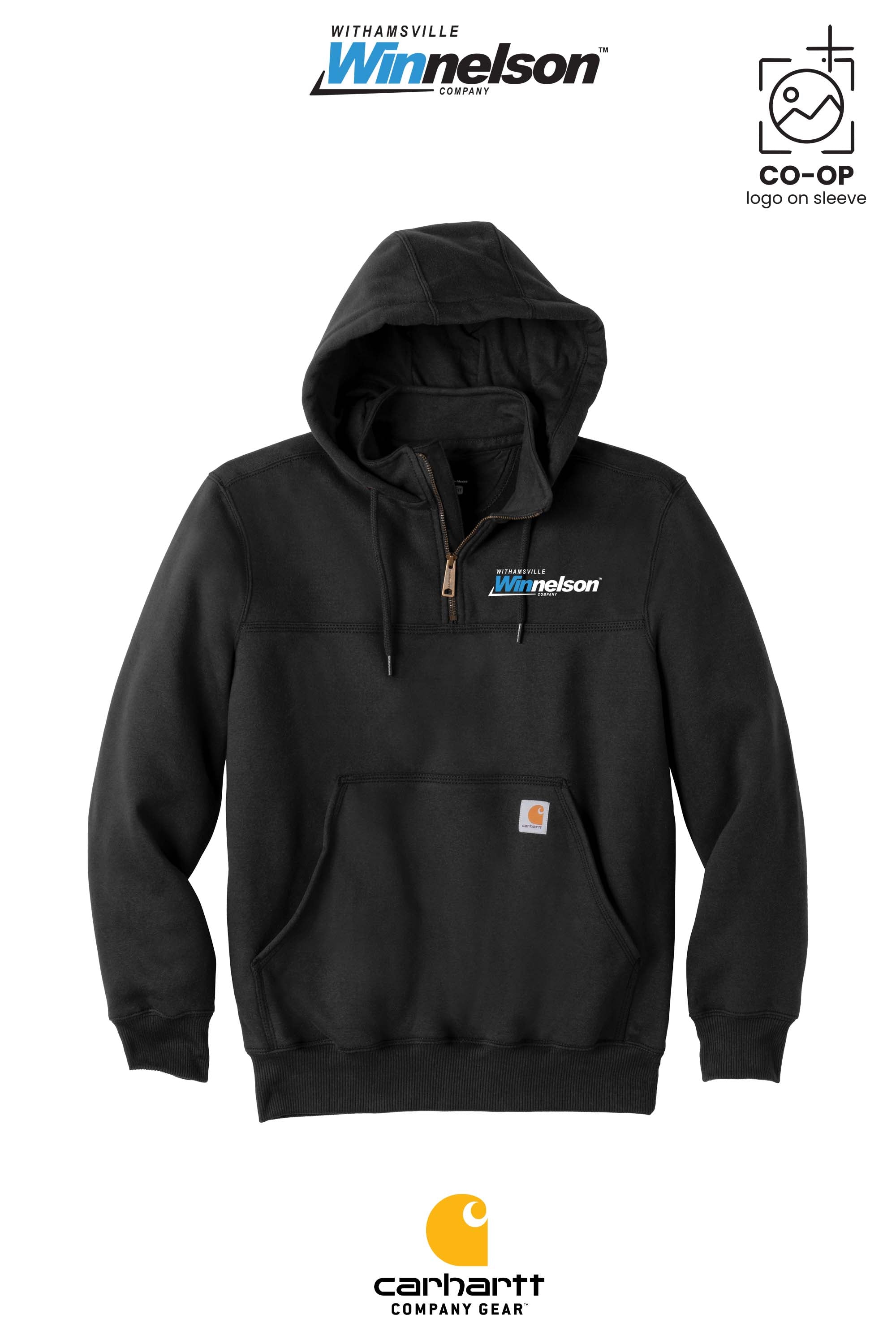 Carhartt® Rain Defender® Paxton Heavyweight Hooded Zip Mock Sweatshirt - Withamsville Winnelson