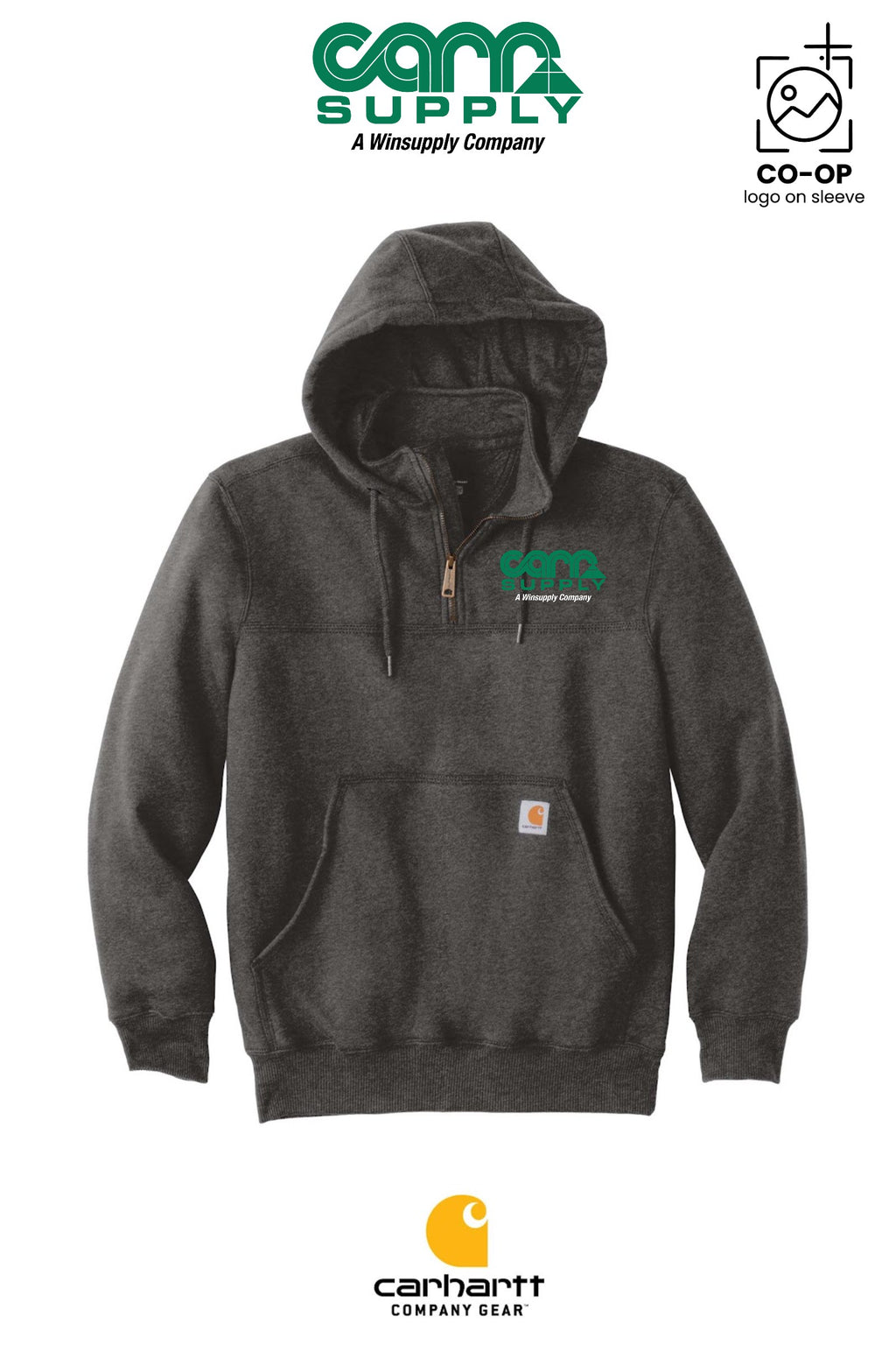 Carhartt® Rain Defender® Paxton Heavyweight Hooded Zip Mock Sweatshirt - Carr Supply - Lancaster