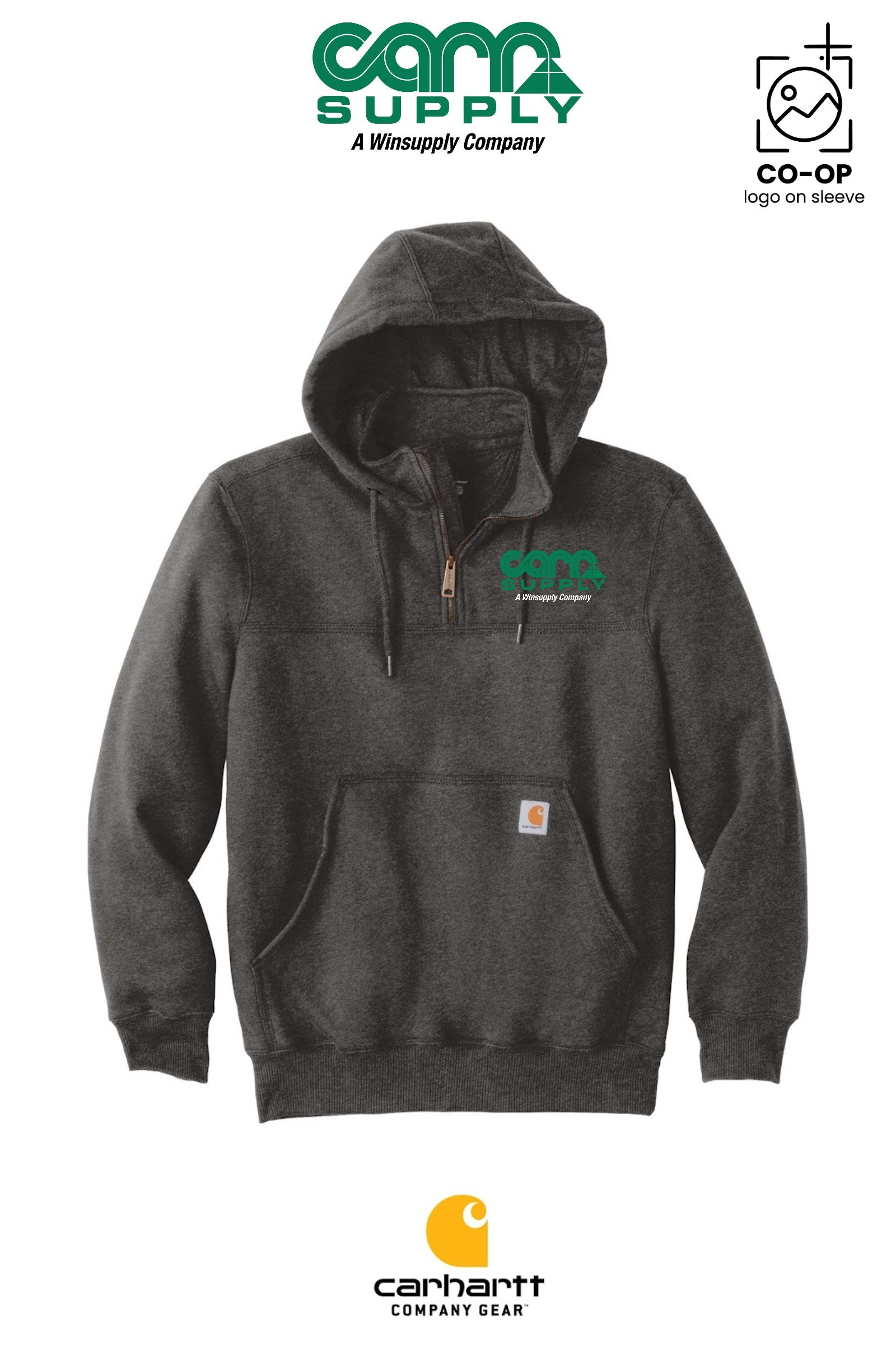 Carhartt® Rain Defender® Paxton Heavyweight Hooded Zip Mock Sweatshirt - Carr Supply - Xenia