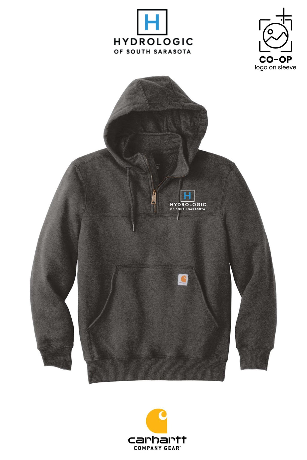 Carhartt® Rain Defender® Paxton Heavyweight Hooded Zip Mock Sweatshirt - Winsupply Sarasota FL Co.