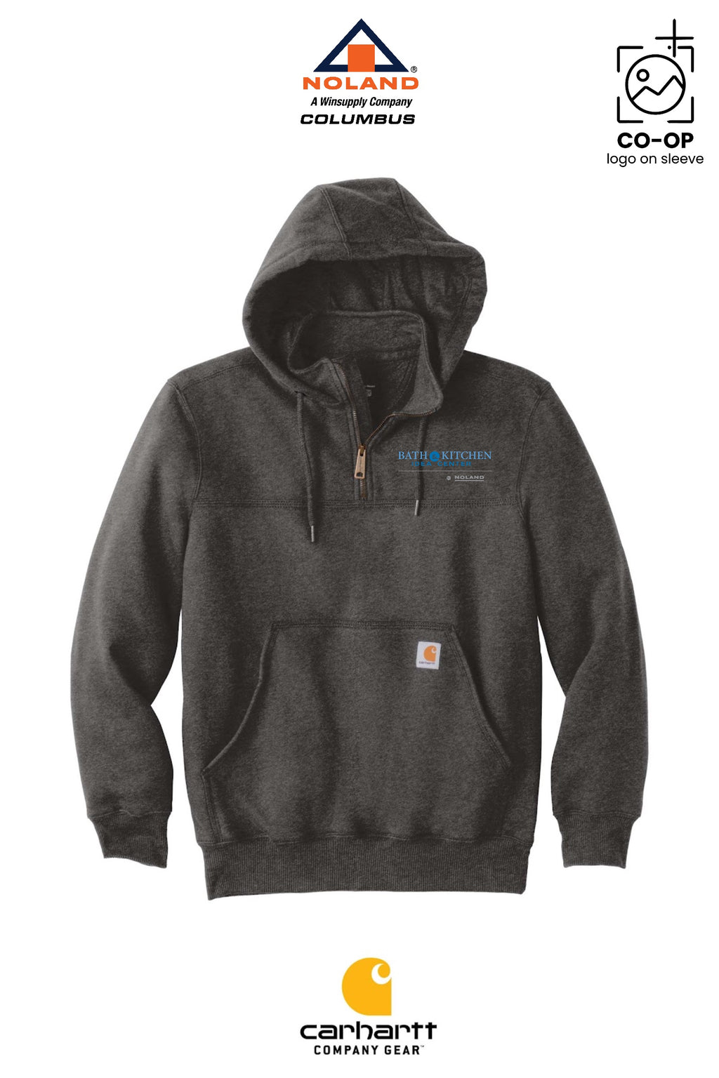 Carhartt® Rain Defender® Paxton Heavyweight Hooded Zip Mock Sweatshirt - Columbus Noland
