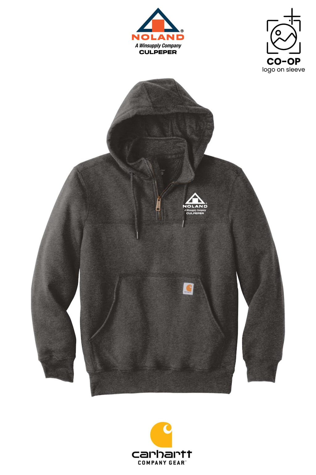 Carhartt® Rain Defender® Paxton Heavyweight Hooded Zip Mock Sweatshirt - Culpeper Noland