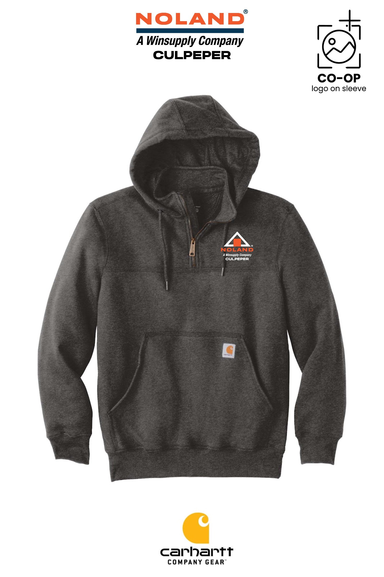 Carhartt® Rain Defender® Paxton Heavyweight Hooded Zip Mock Sweatshirt - Culpeper Noland