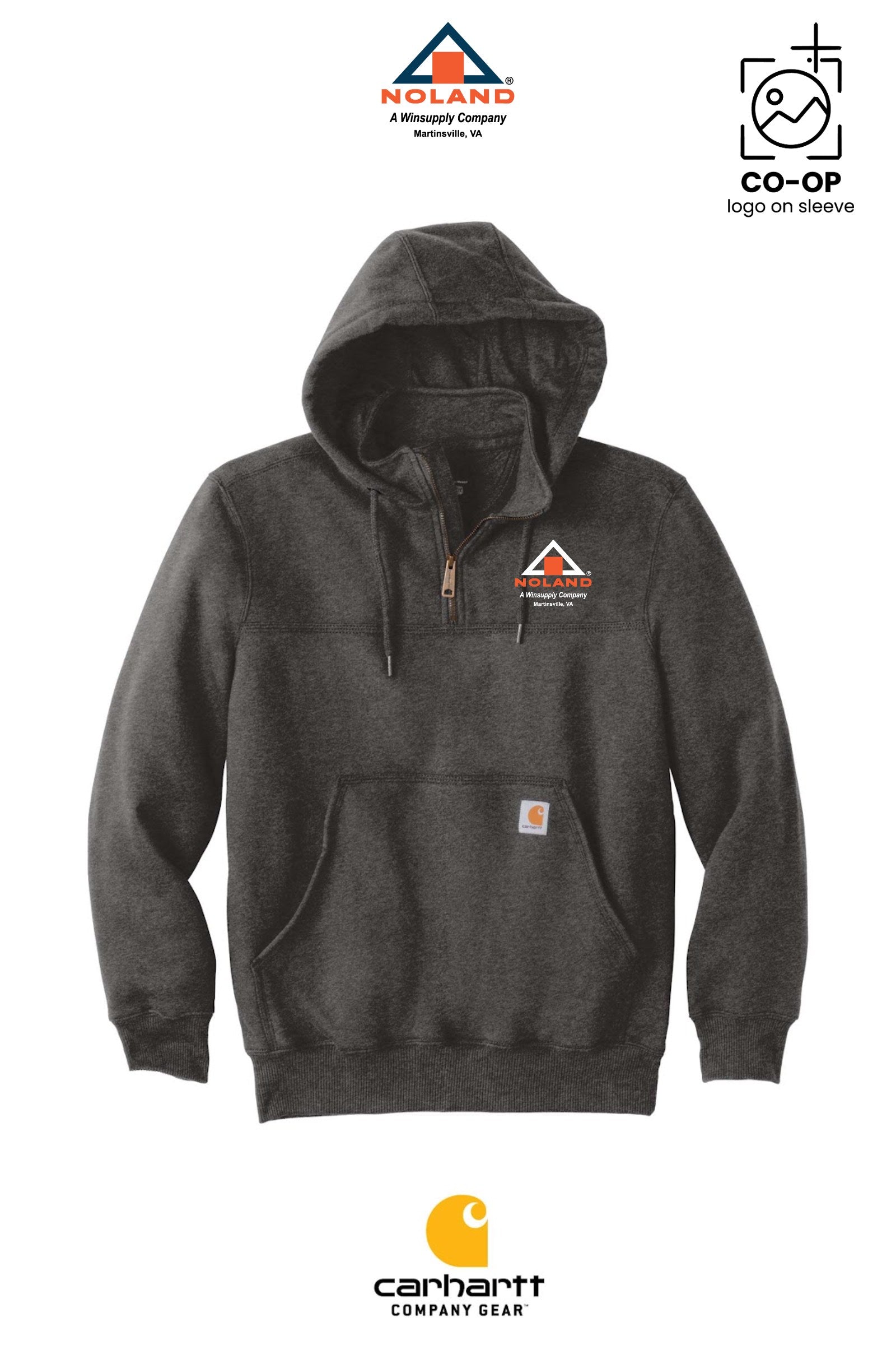 Carhartt® Rain Defender® Paxton Heavyweight Hooded Zip Mock Sweatshirt - Martinsville Noland