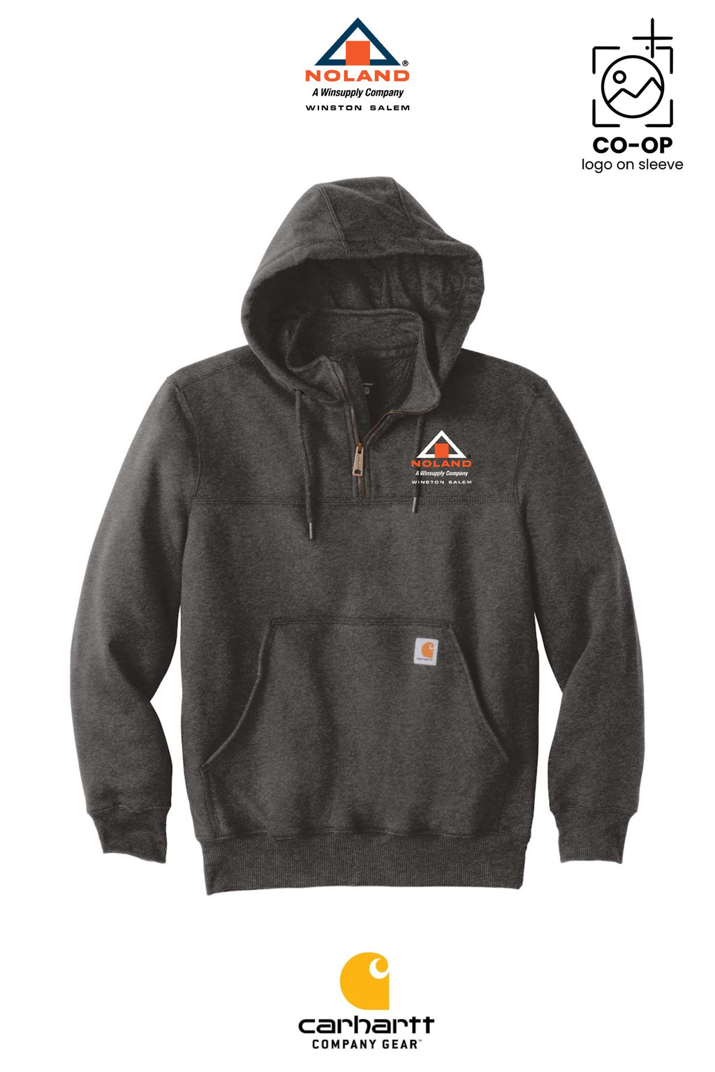Carhartt® Rain Defender® Paxton Heavyweight Hooded Zip Mock Sweatshirt - Winston Salem Noland