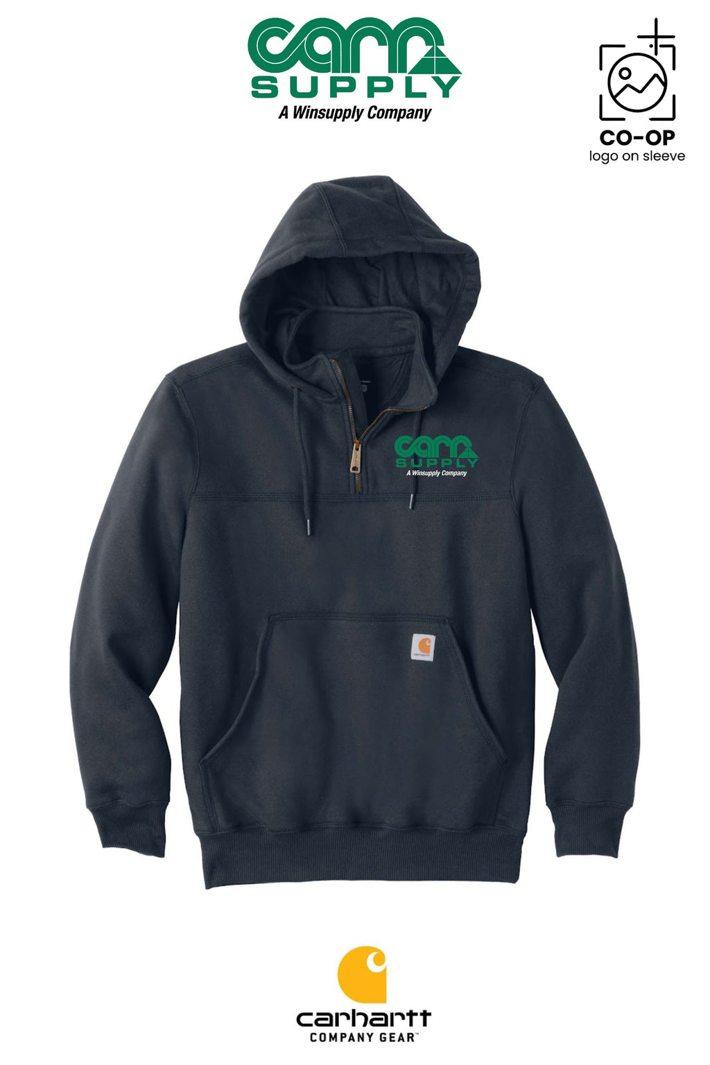 Carhartt® Rain Defender® Paxton Heavyweight Hooded Zip Mock Sweatshirt - Carr Supply - Lancaster