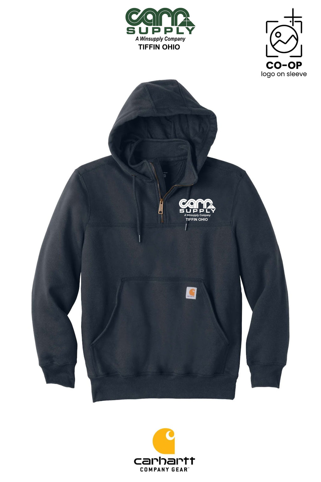 Carhartt® Rain Defender® Paxton Heavyweight Hooded Zip Mock Sweatshirt - Carr Supply - Tiffin