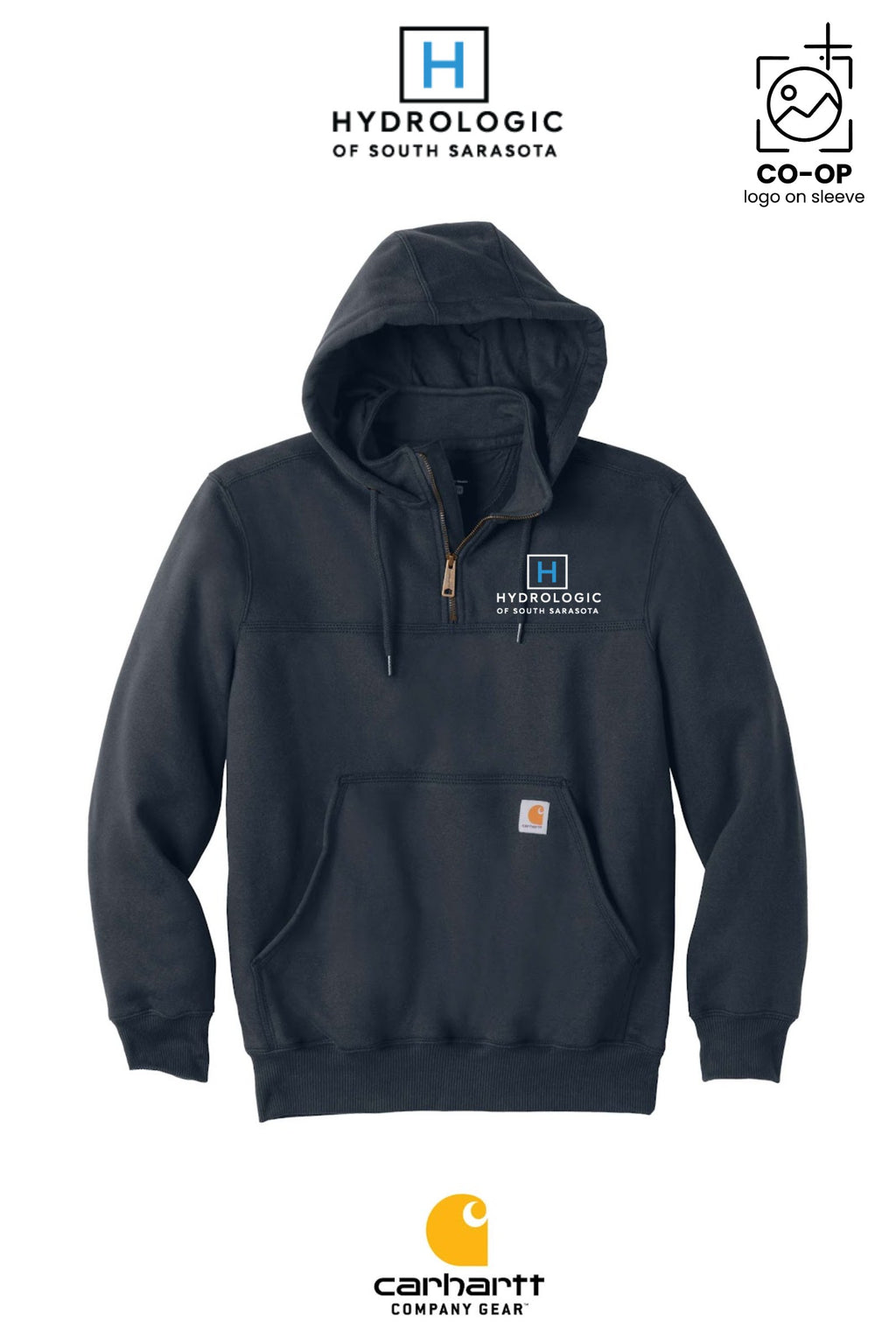 Carhartt® Rain Defender® Paxton Heavyweight Hooded Zip Mock Sweatshirt - Winsupply Sarasota FL Co.