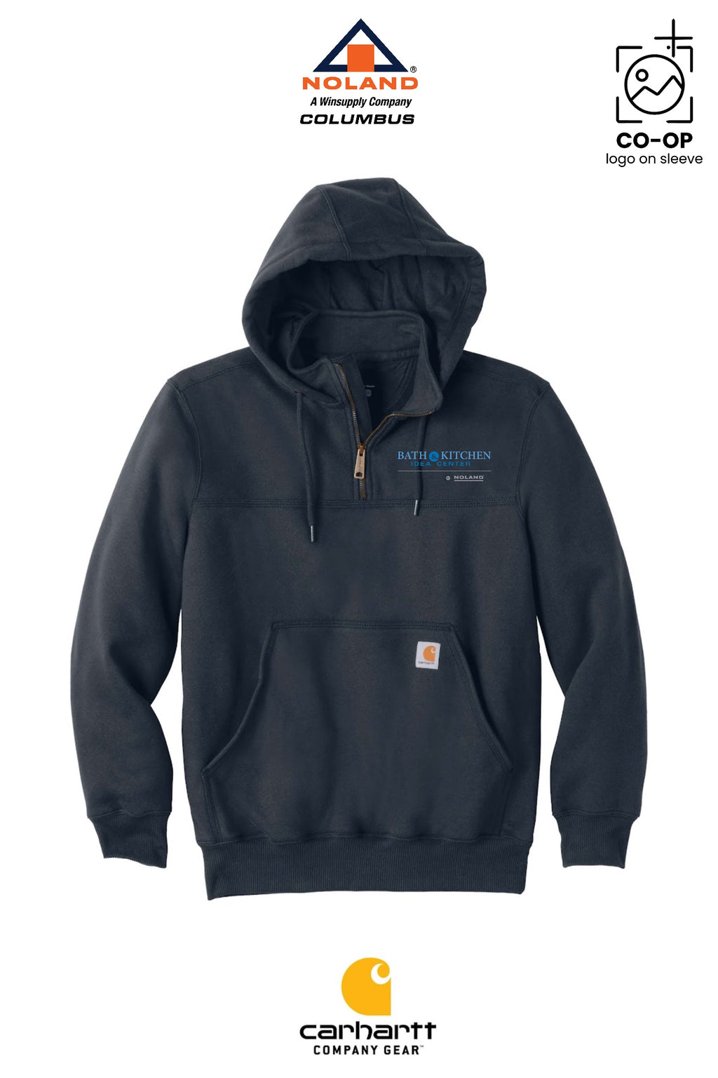 Carhartt® Rain Defender® Paxton Heavyweight Hooded Zip Mock Sweatshirt - Columbus Noland