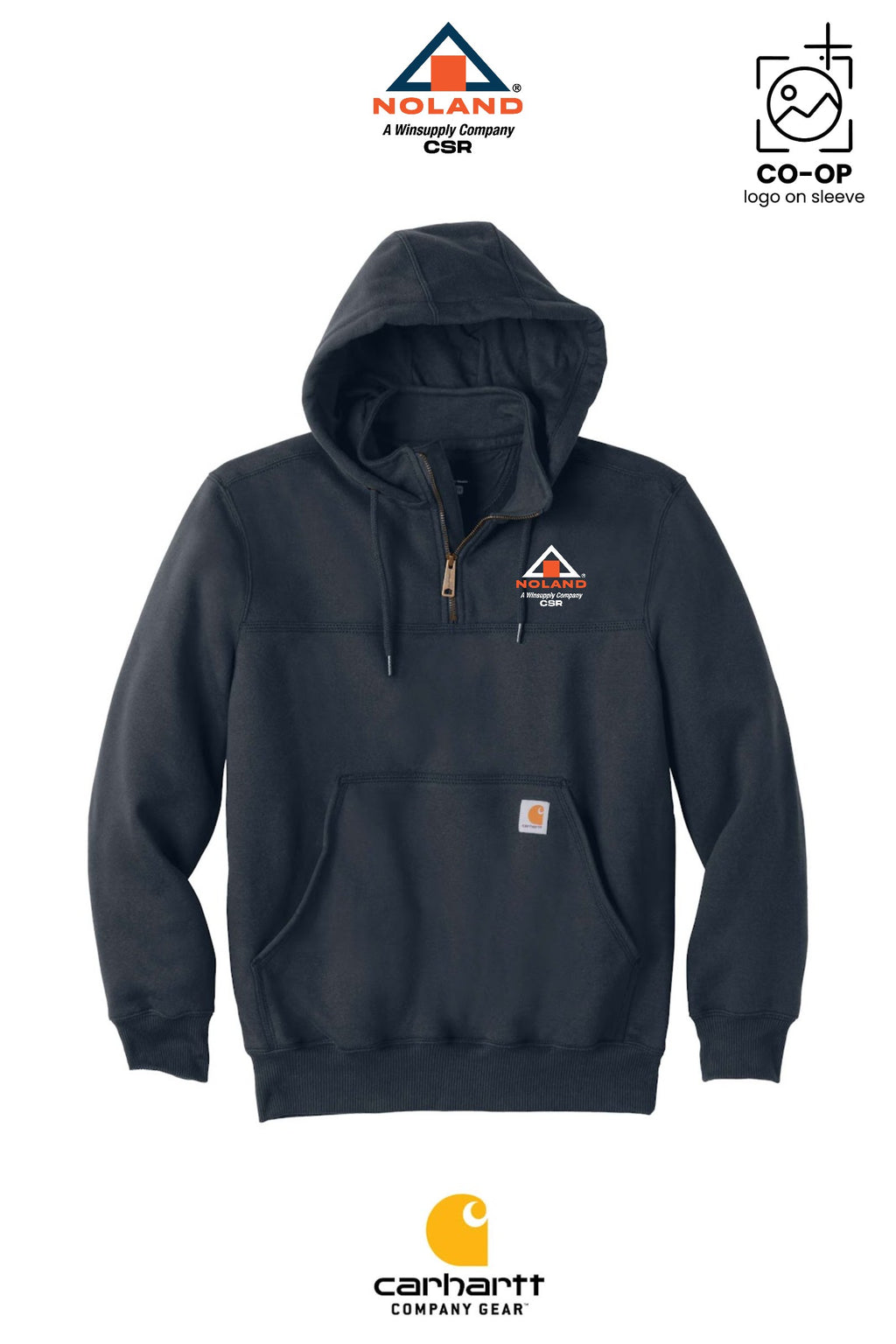 Carhartt® Rain Defender® Paxton Heavyweight Hooded Zip Mock Sweatshirt - Noland CSR