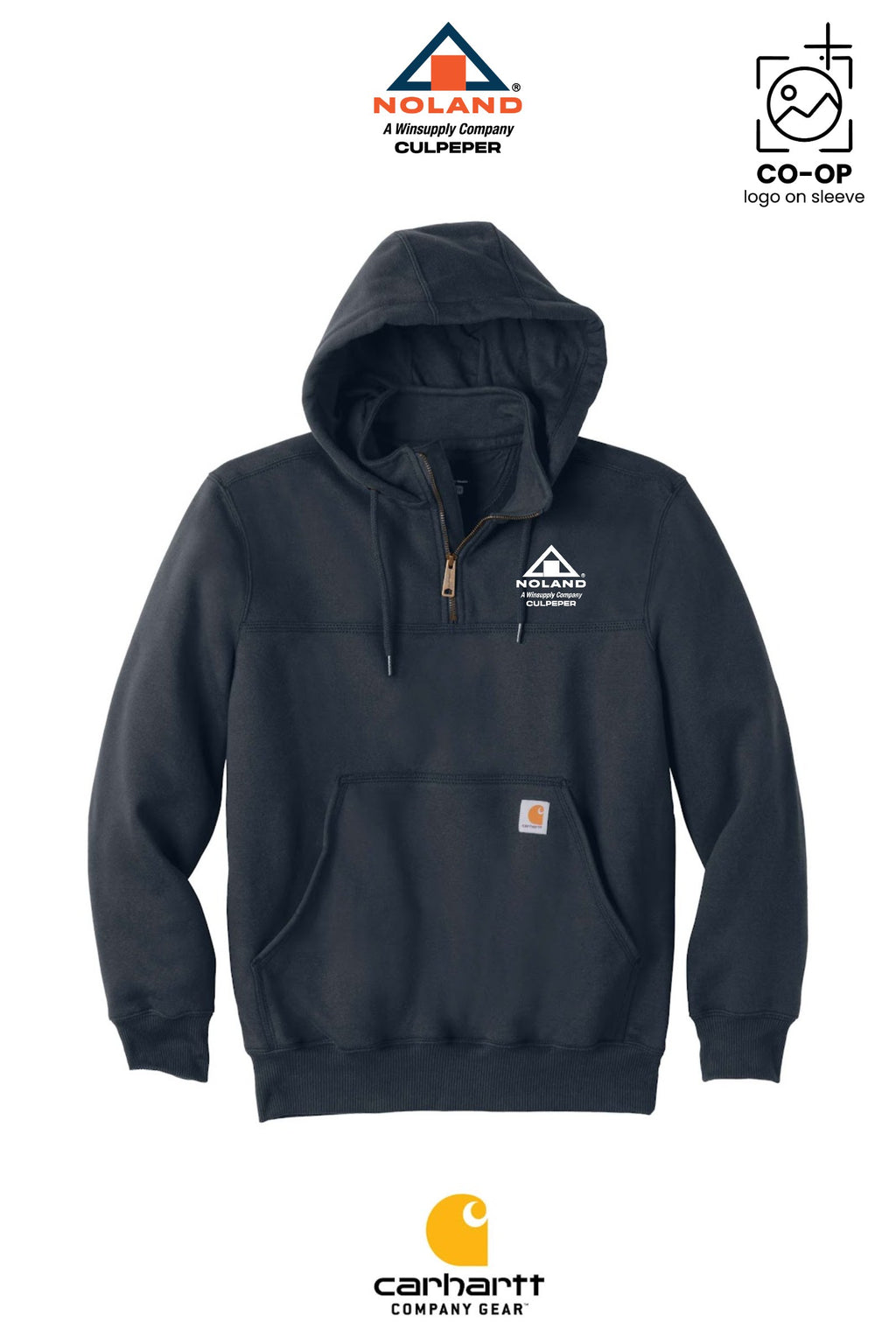 Carhartt® Rain Defender® Paxton Heavyweight Hooded Zip Mock Sweatshirt - Culpeper Noland