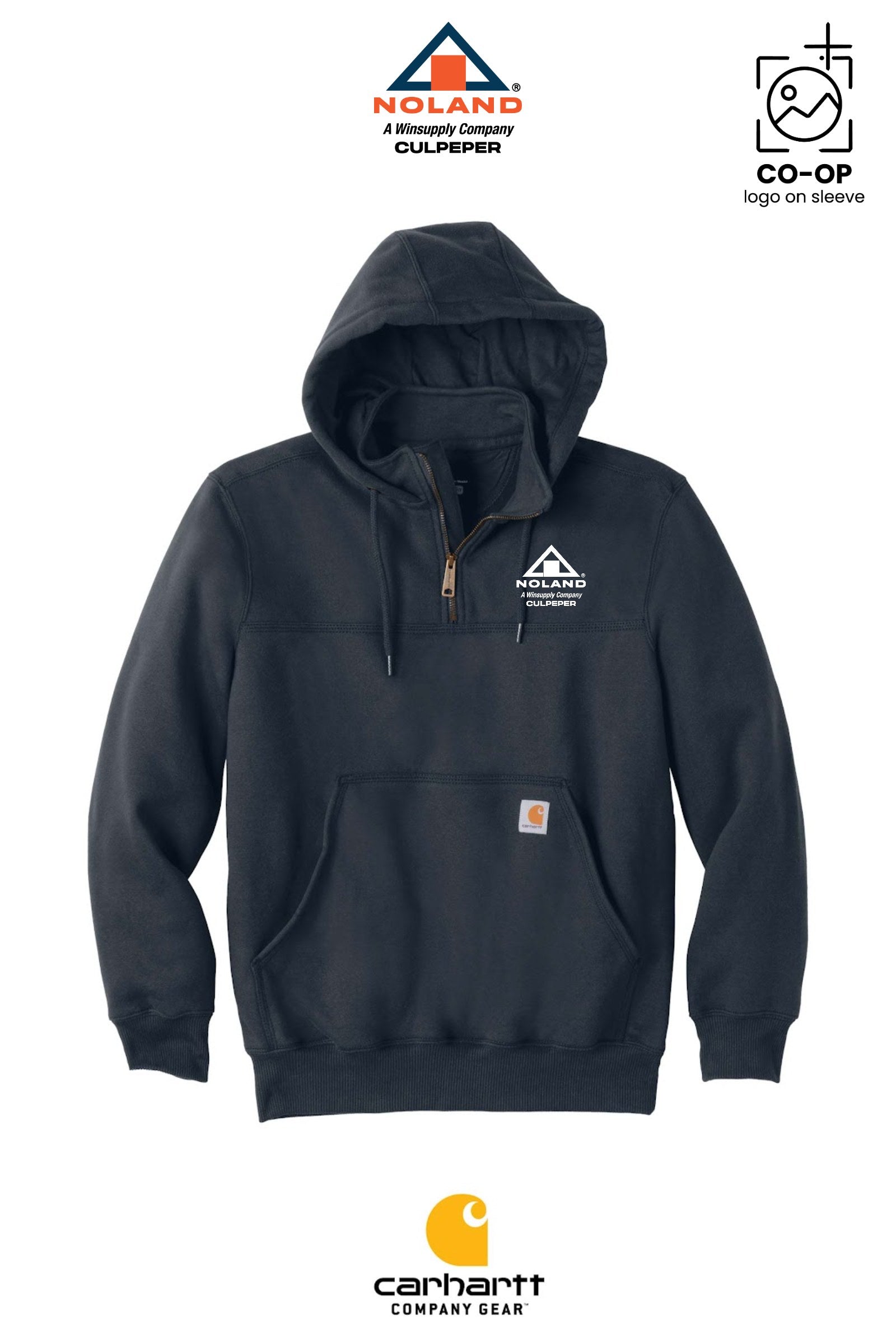 Carhartt® Rain Defender® Paxton Heavyweight Hooded Zip Mock Sweatshirt - Culpeper Noland