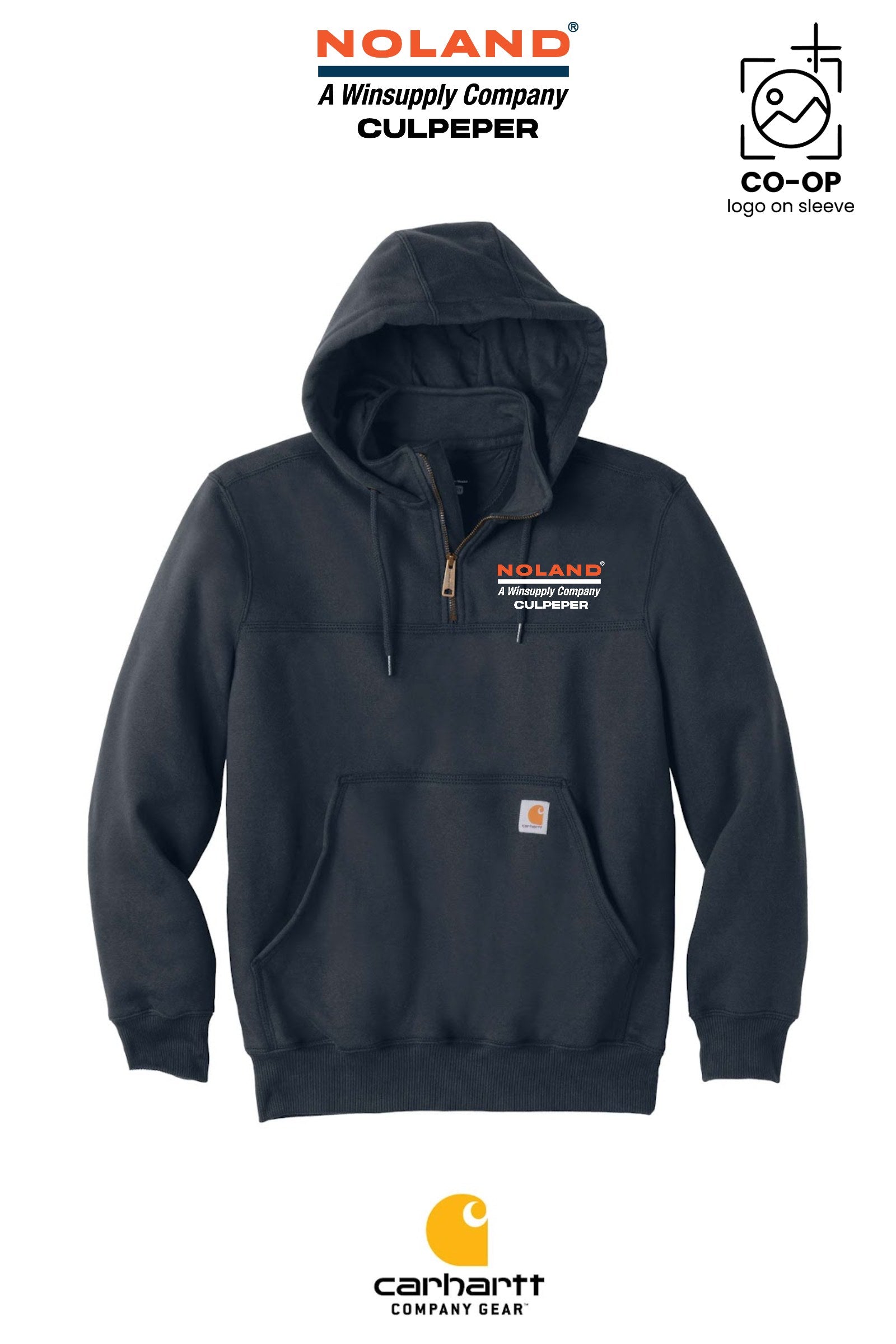 Carhartt® Rain Defender® Paxton Heavyweight Hooded Zip Mock Sweatshirt - Culpeper Noland