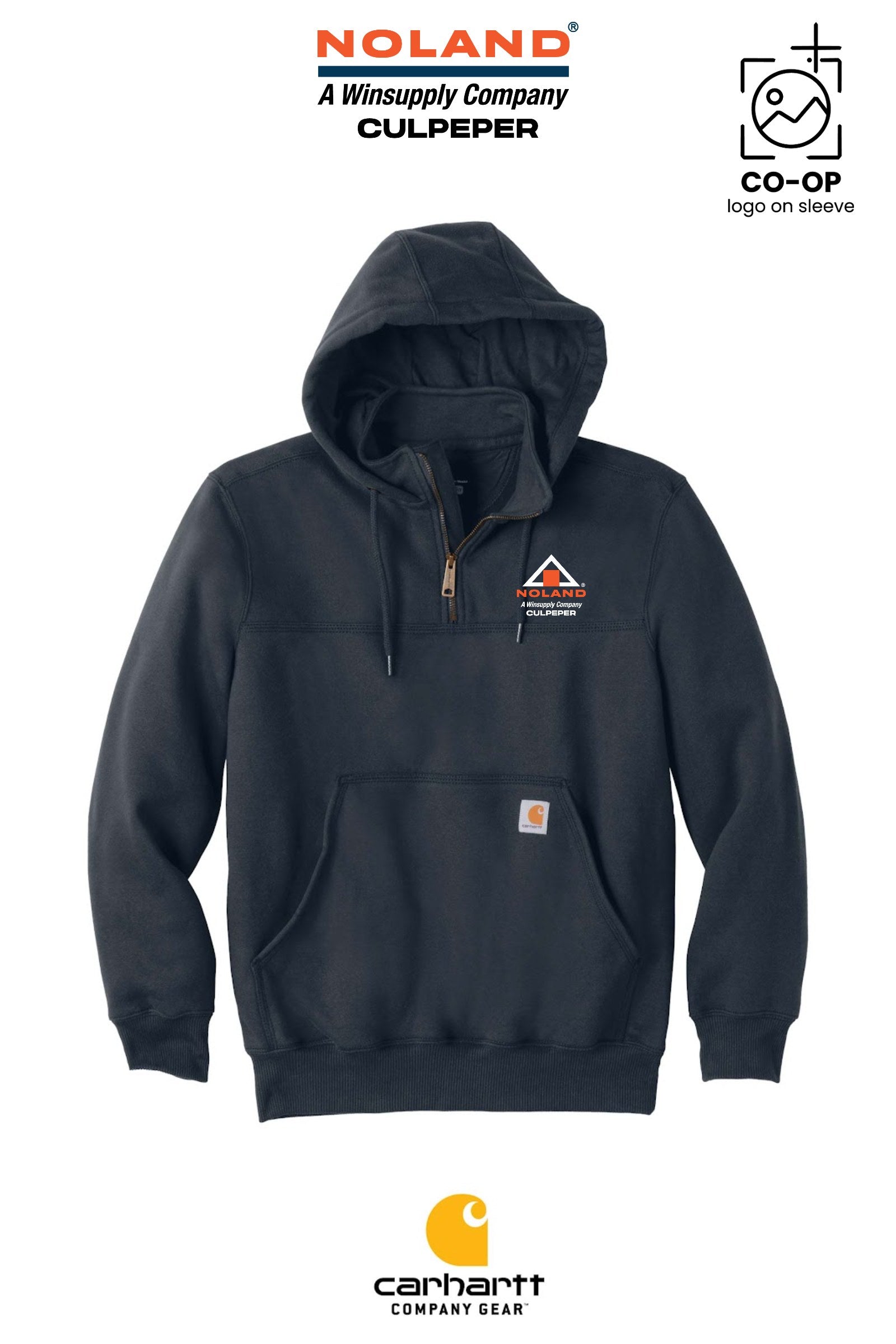 Carhartt® Rain Defender® Paxton Heavyweight Hooded Zip Mock Sweatshirt - Culpeper Noland