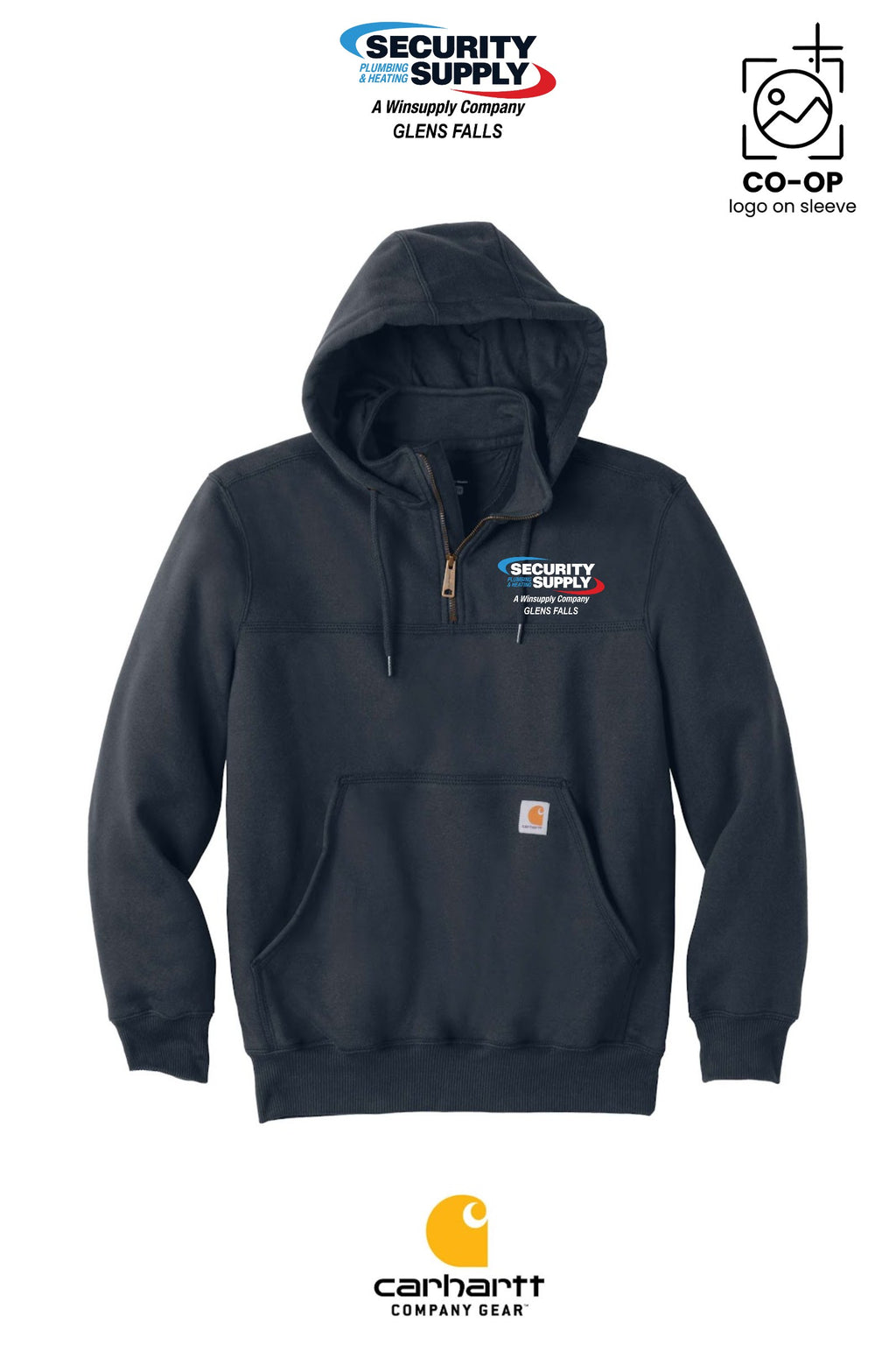 Carhartt® Rain Defender® Paxton Heavyweight Hooded Zip Mock Sweatshirt - SPHS Glens Falls