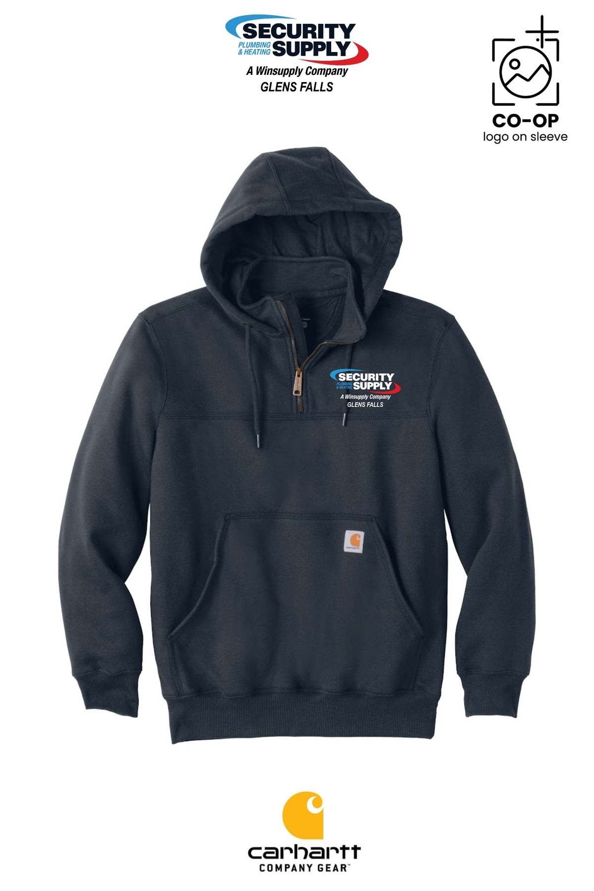 Carhartt® Rain Defender® Paxton Heavyweight Hooded Zip Mock Sweatshirt - SPHS Glens Falls