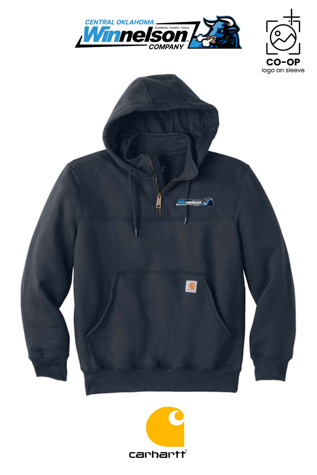 Carhartt® Rain Defender® Paxton Heavyweight Hooded Zip Mock Sweatshirt - Winnelson Central Oklahoma