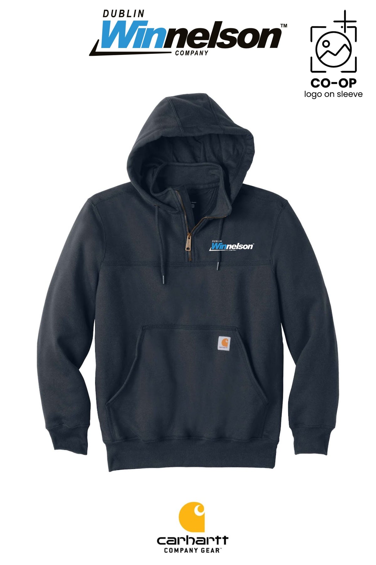 Carhartt® Rain Defender® Paxton Heavyweight Hooded Zip Mock Sweatshirt - Dublin Winnelson