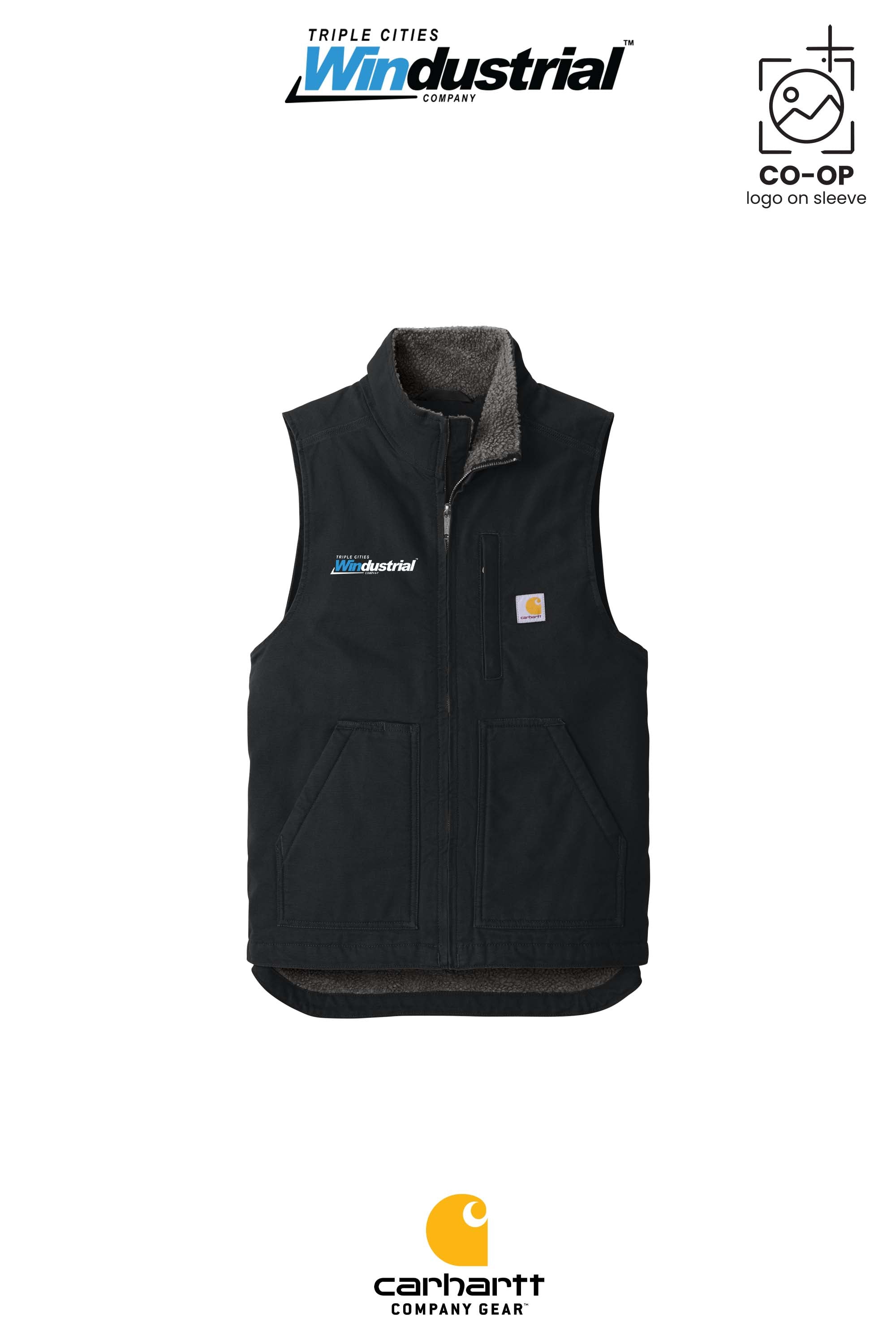 Carhartt® Sherpa-Lined Mock Neck Vest - Windustrial Triple Cities