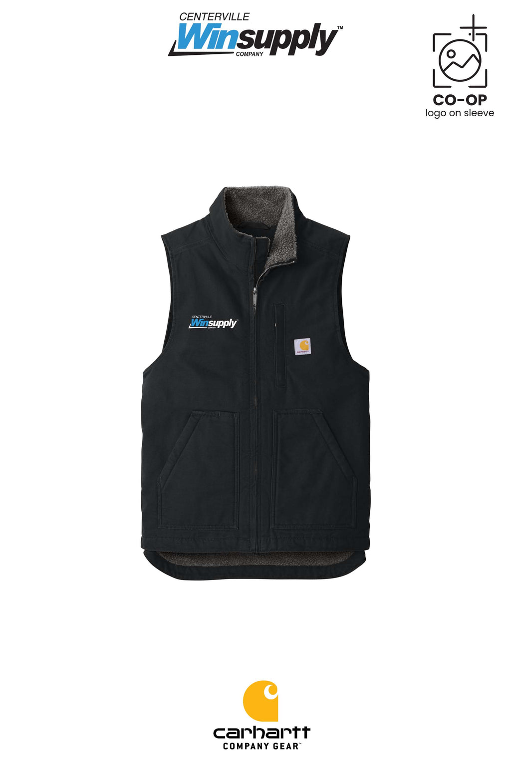 Carhartt® Sherpa-Lined Mock Neck Vest - Winsupply Centerville OH