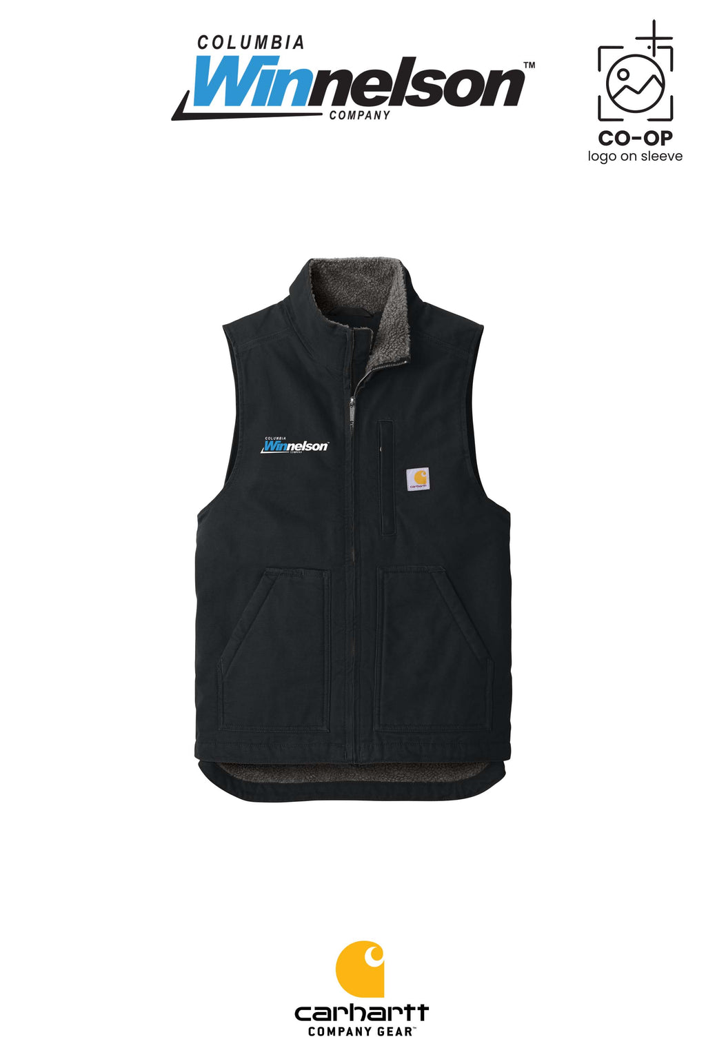 Carhartt® Sherpa-Lined Mock Neck Vest - Columbia MO Winnelson