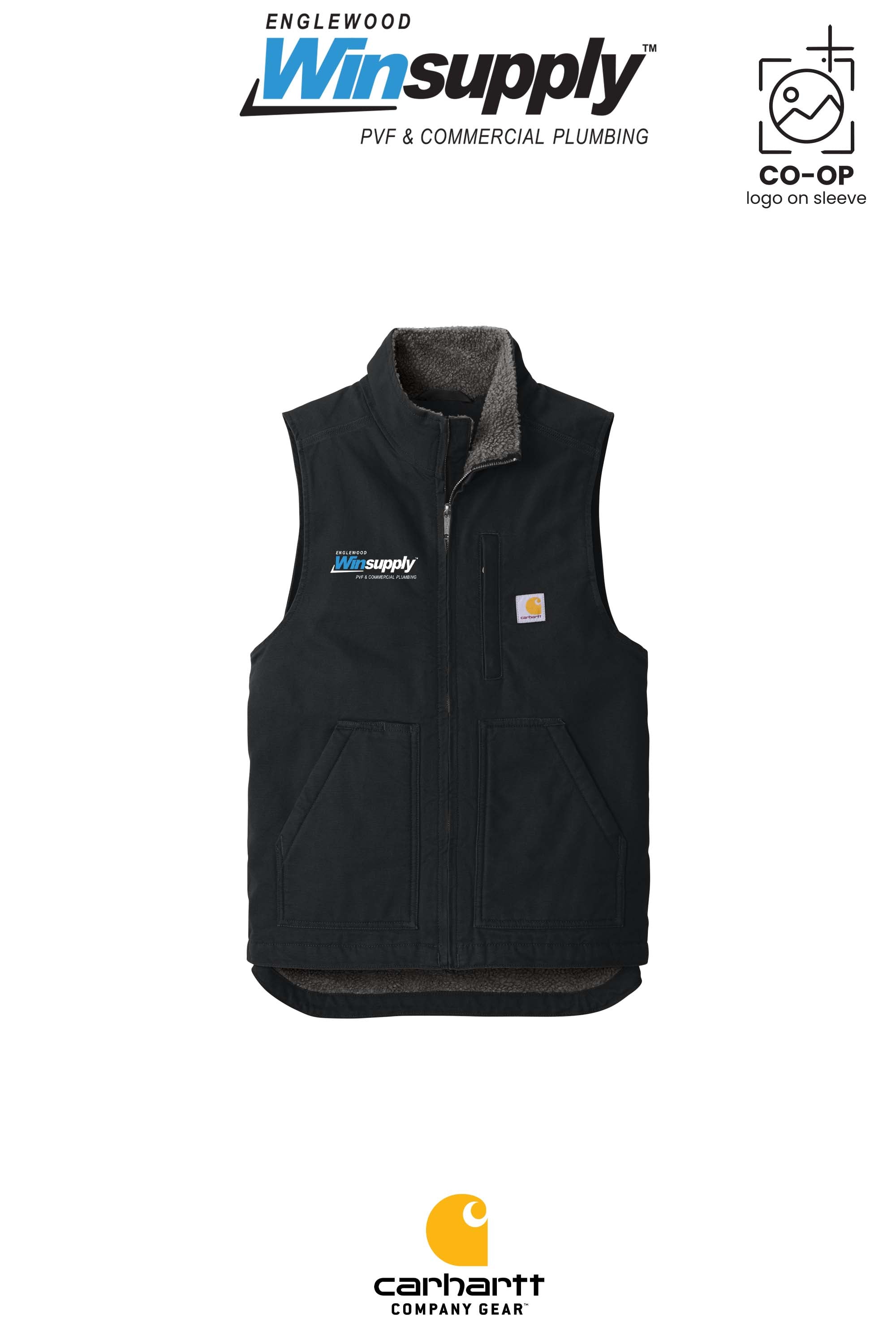 Carhartt® Sherpa-Lined Mock Neck Vest - Englewood Winsupply