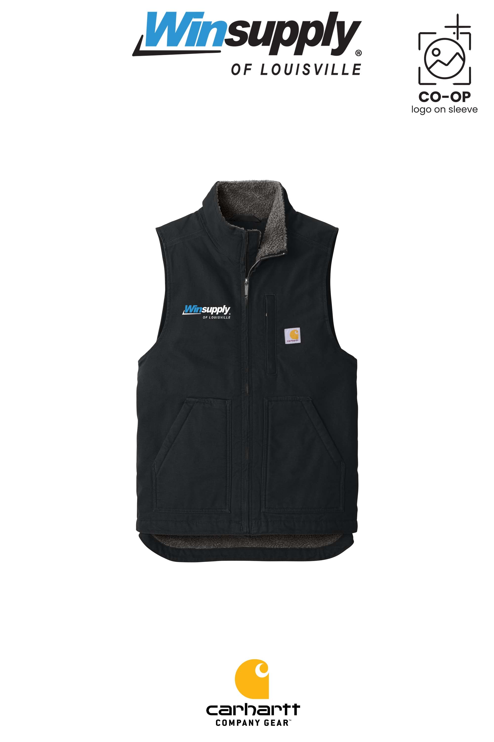 Carhartt® Sherpa-Lined Mock Neck Vest - Winsupply of Louisville KY