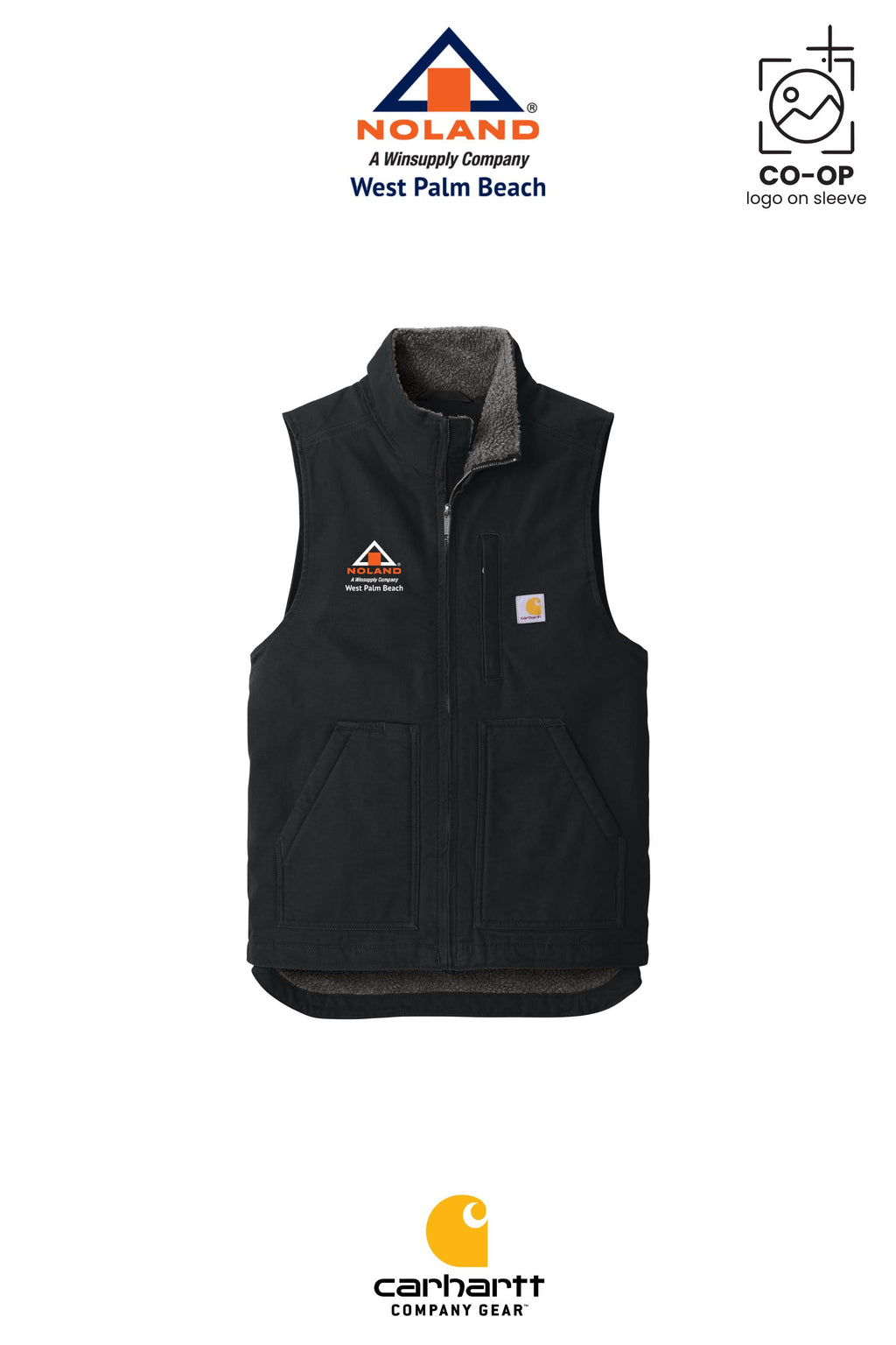 Carhartt® Sherpa-Lined Mock Neck Vest - Noland West Palm Beach