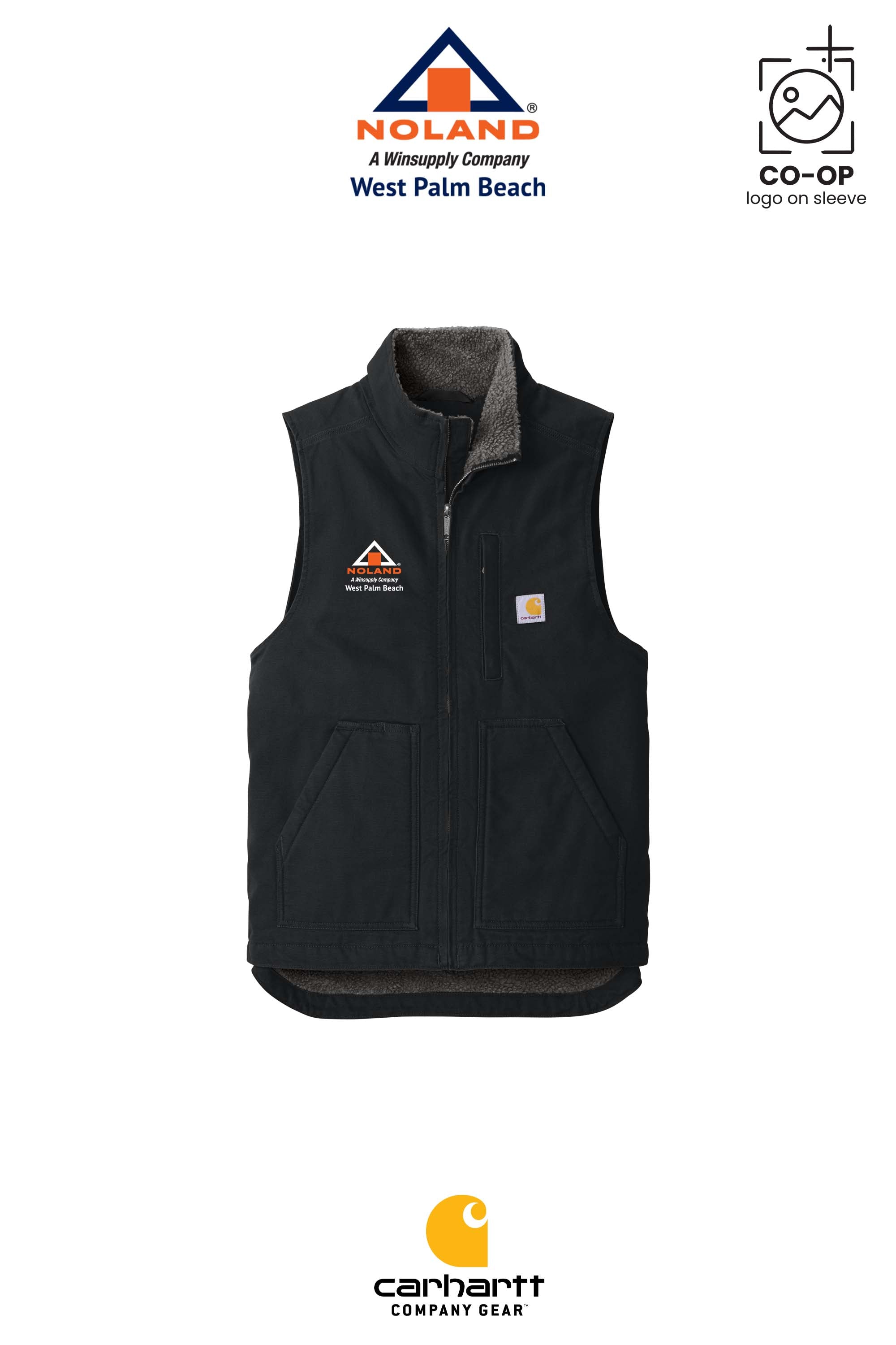 Carhartt® Sherpa-Lined Mock Neck Vest - Noland West Palm Beach