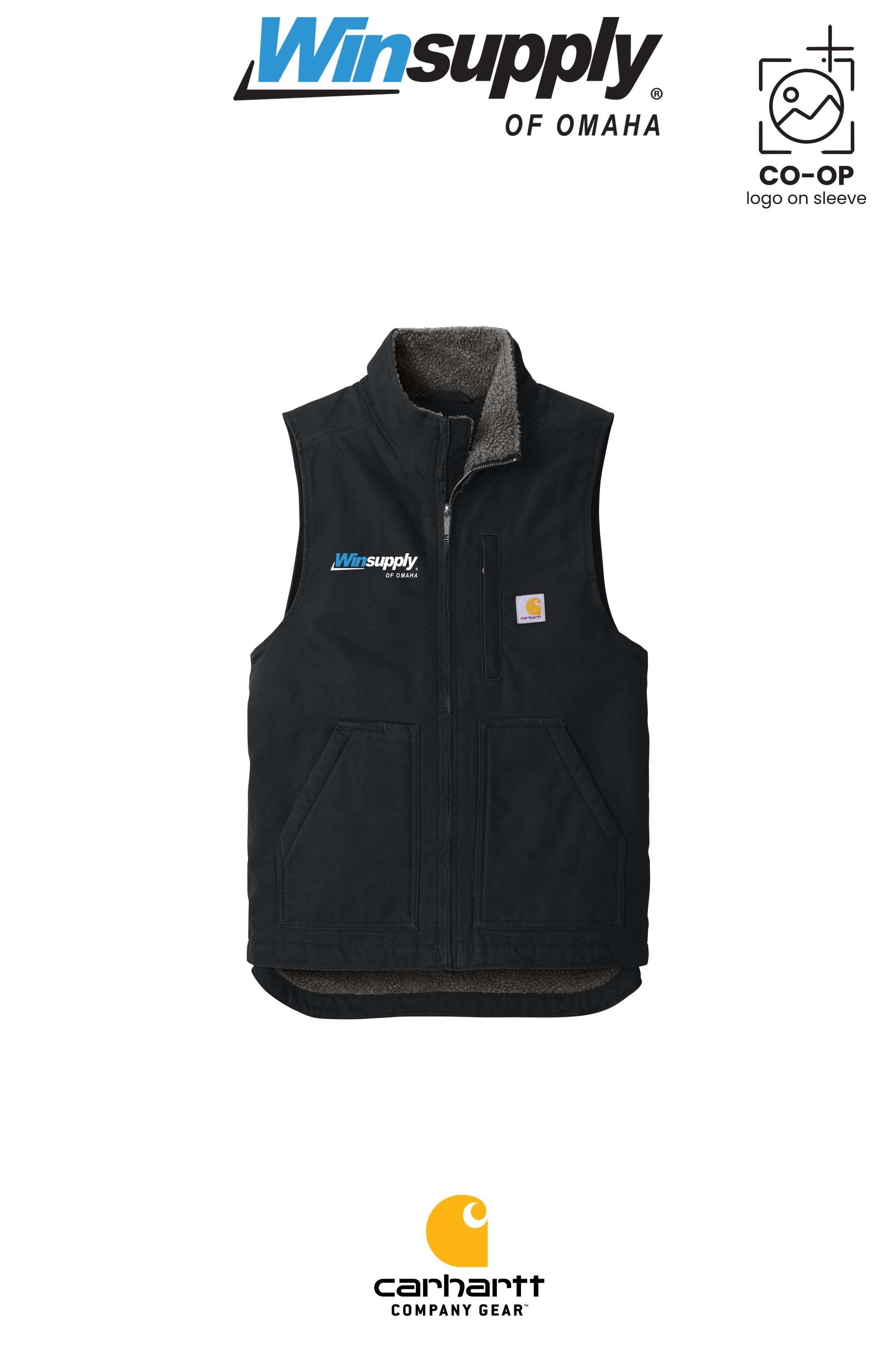 Carhartt® Sherpa-Lined Mock Neck Vest - Winsupply of Omaha