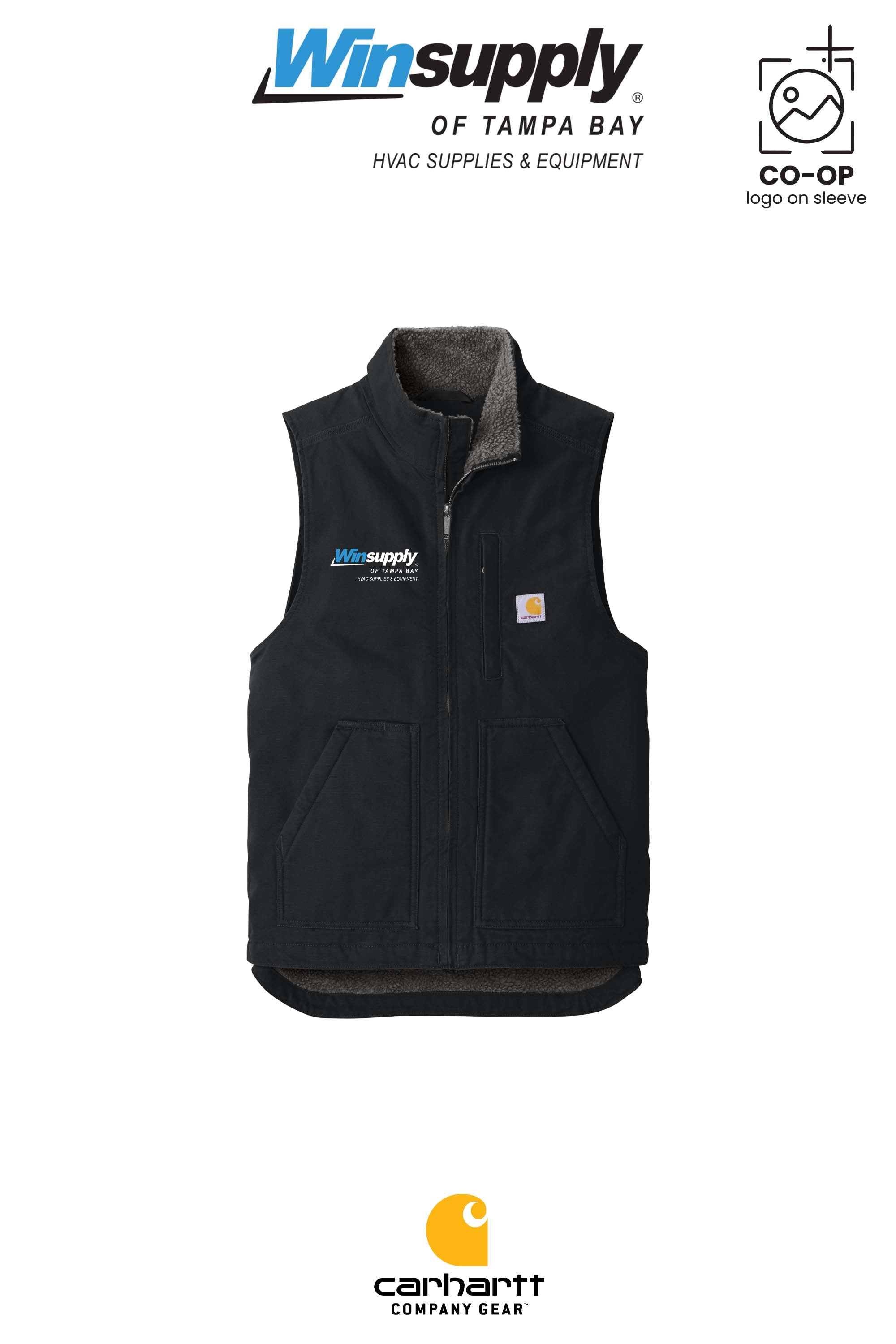 Carhartt® Sherpa-Lined Mock Neck Vest - Winsupply of Tampa Bay
