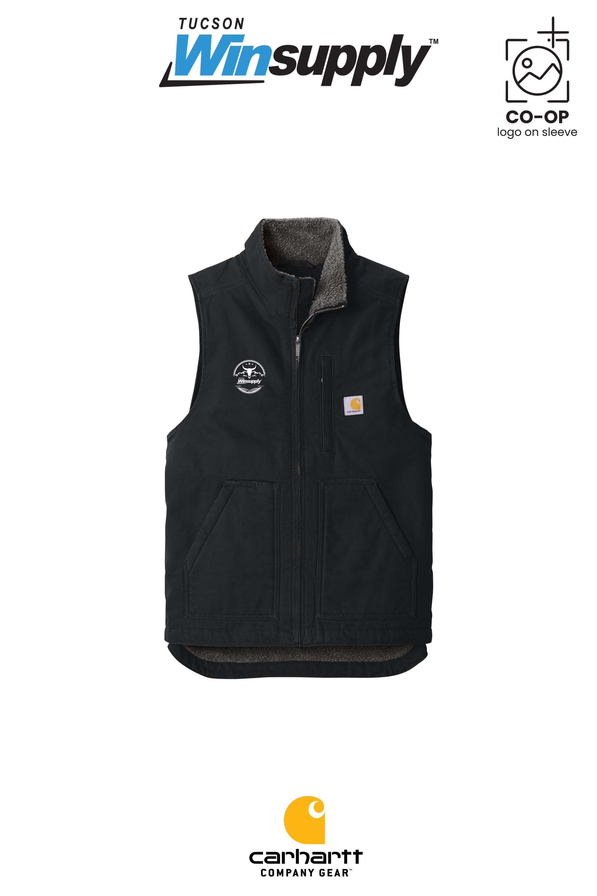 Carhartt® Sherpa-Lined Mock Neck Vest - Winsupply Tucson AZ