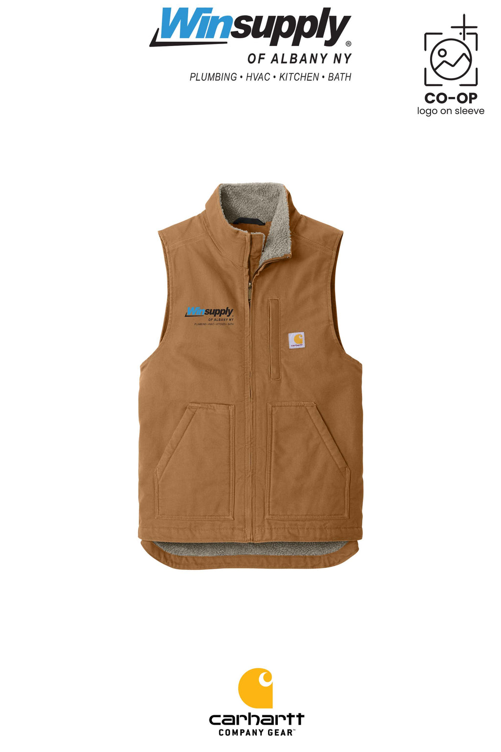 Carhartt® Sherpa-Lined Mock Neck Vest - Winsupply of Albany NY
