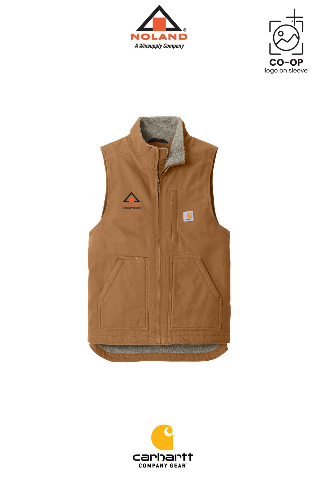 Carhartt® Sherpa-Lined Mock Neck Vest - Noland of Augusta GA