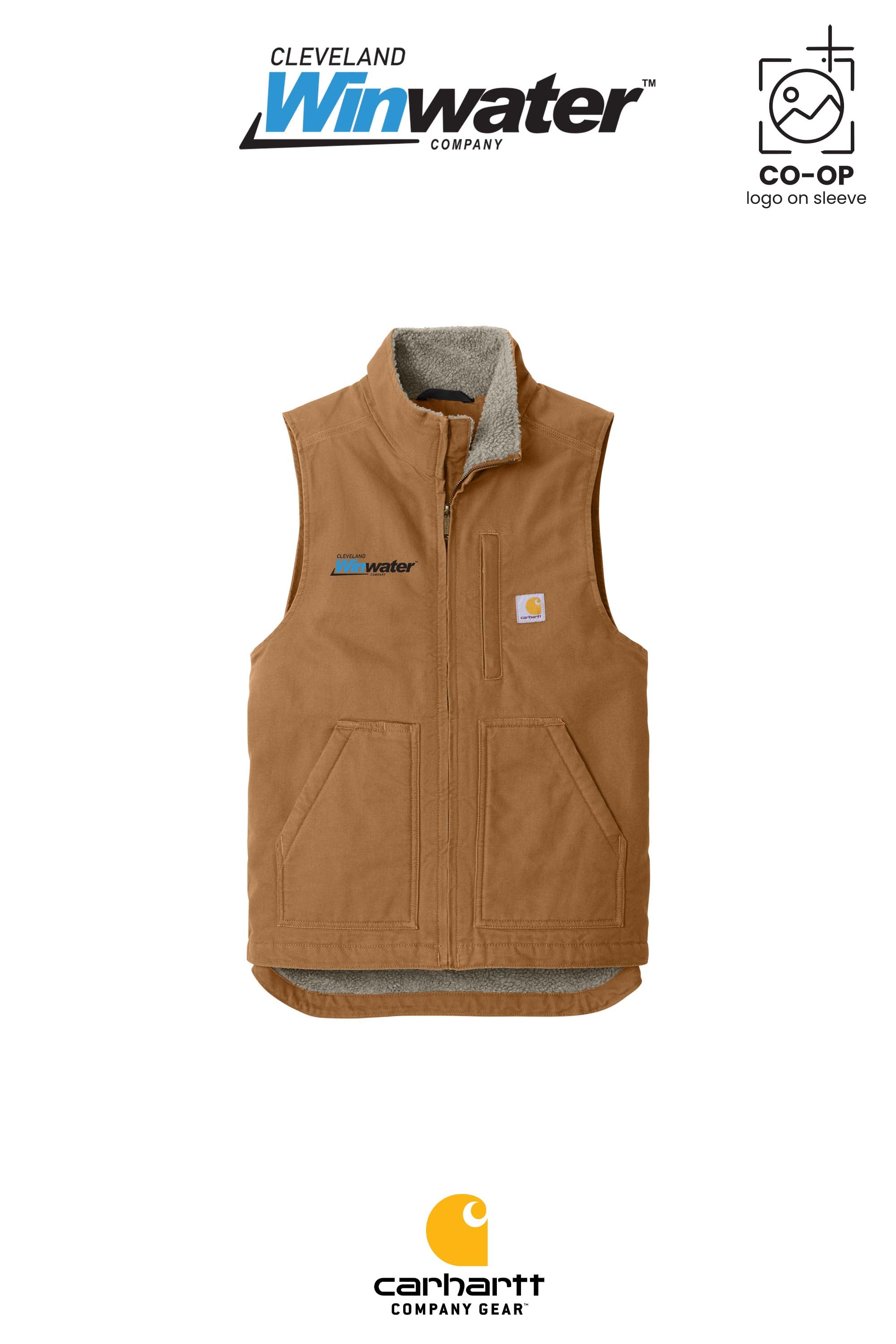 Carhartt® Sherpa-Lined Mock Neck Vest - Winwater of Cleveland