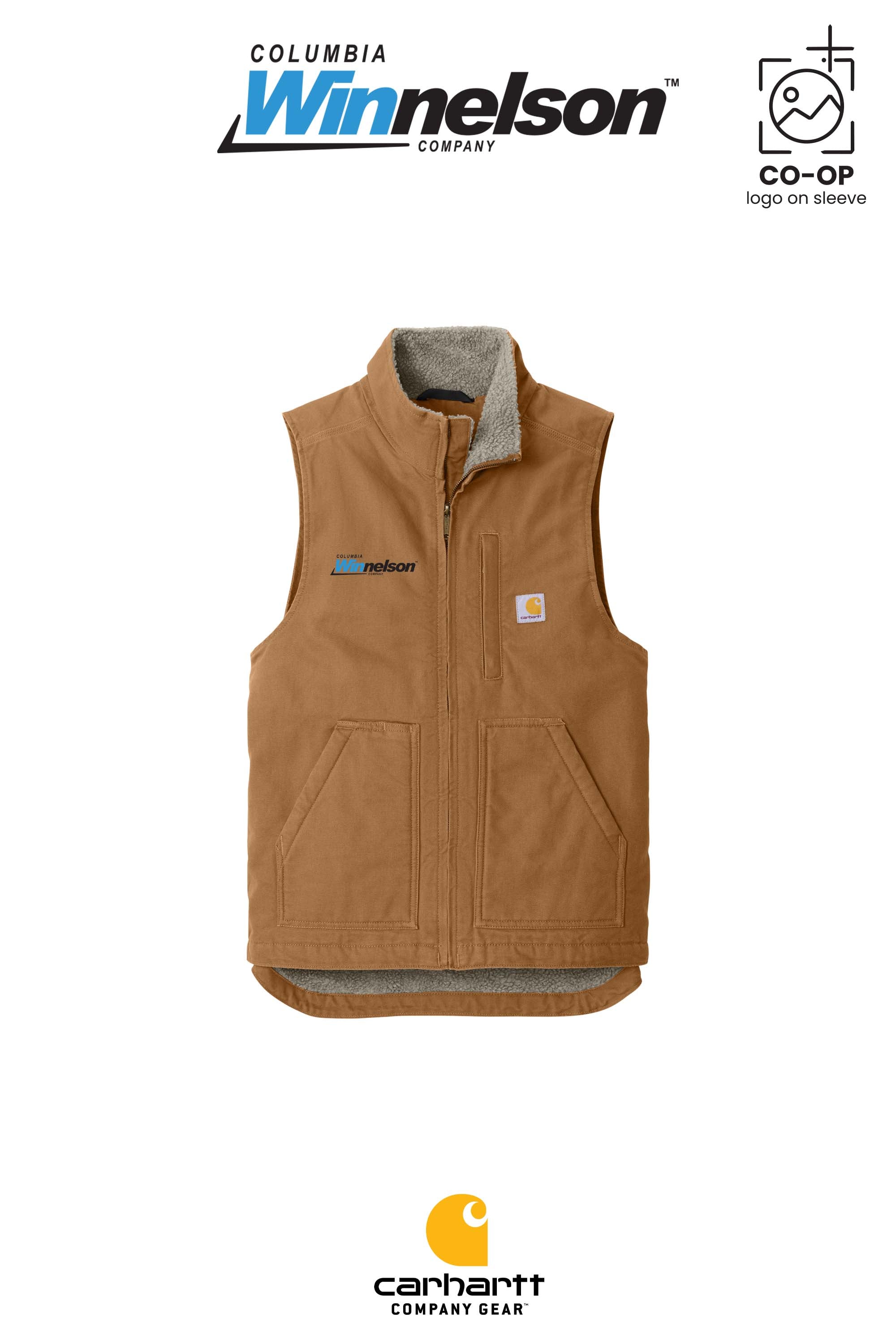 Carhartt® Sherpa-Lined Mock Neck Vest - Columbia MO Winnelson