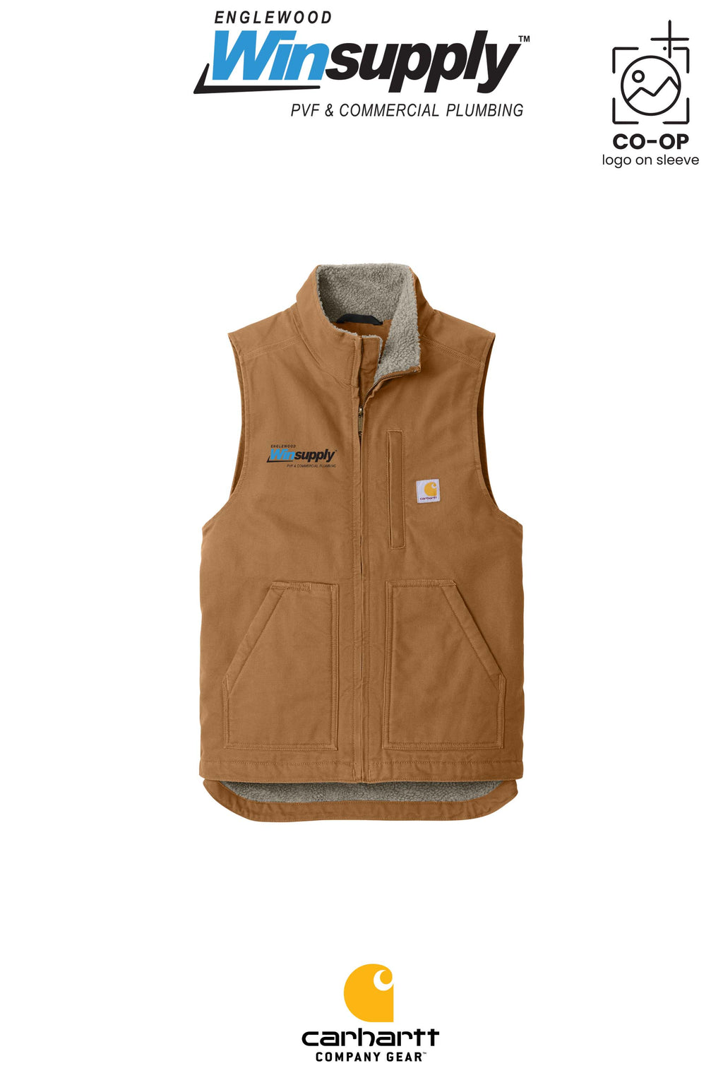 Carhartt® Sherpa-Lined Mock Neck Vest - Englewood Winsupply
