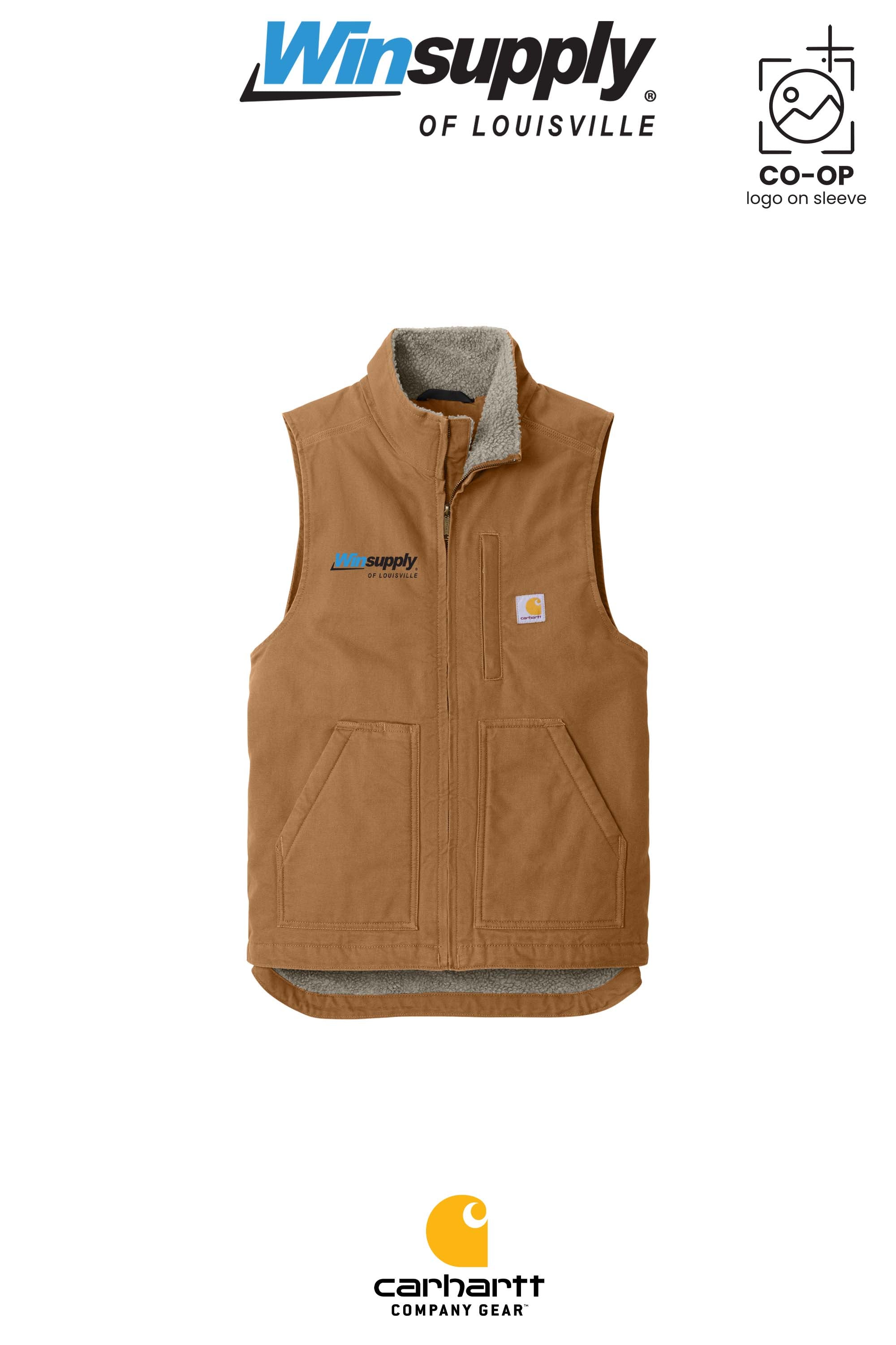 Carhartt® Sherpa-Lined Mock Neck Vest - Winsupply of Louisville KY
