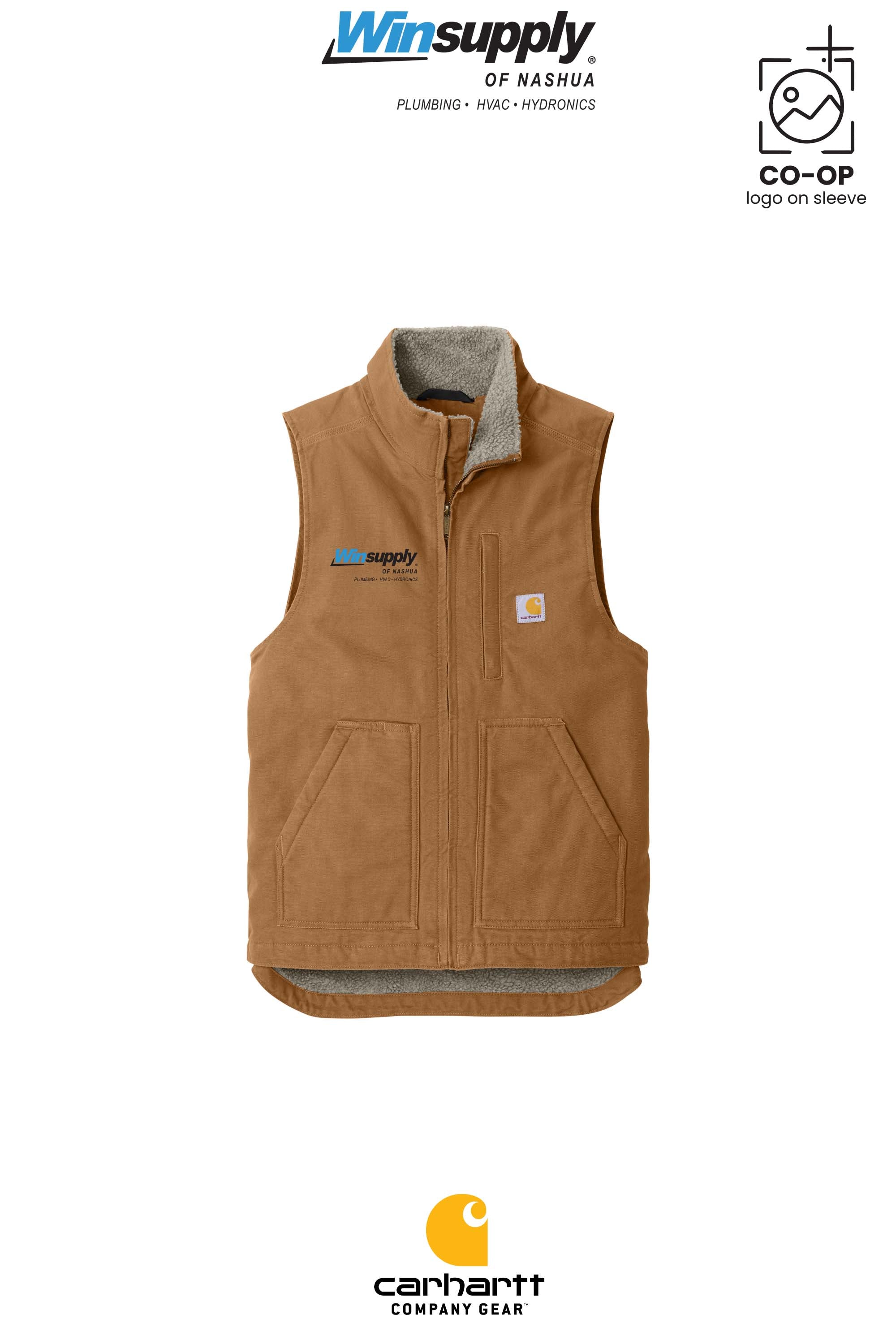 Carhartt® Sherpa-Lined Mock Neck Vest - Winsupply of Nashua