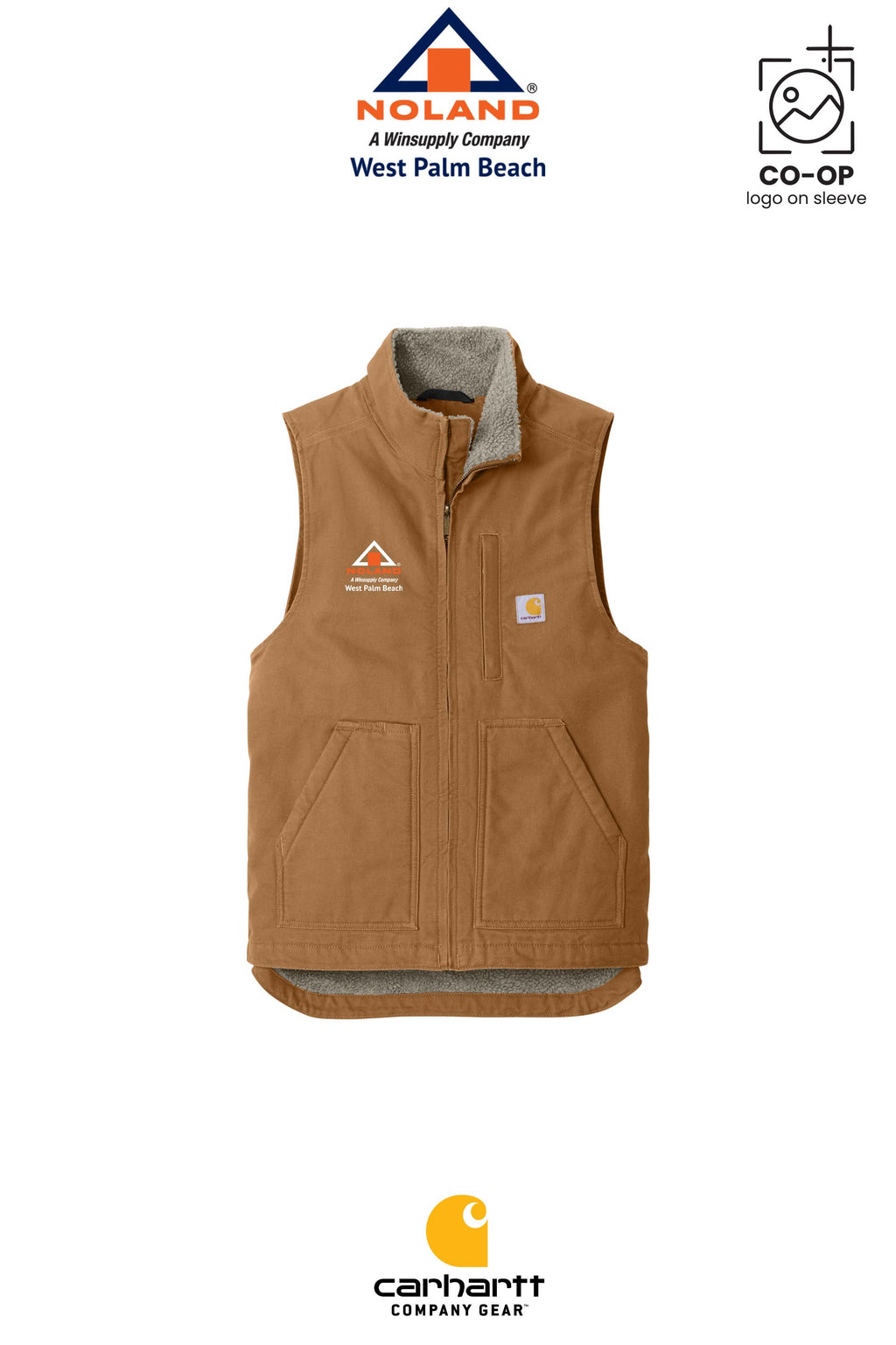 Carhartt® Sherpa-Lined Mock Neck Vest - Noland West Palm Beach