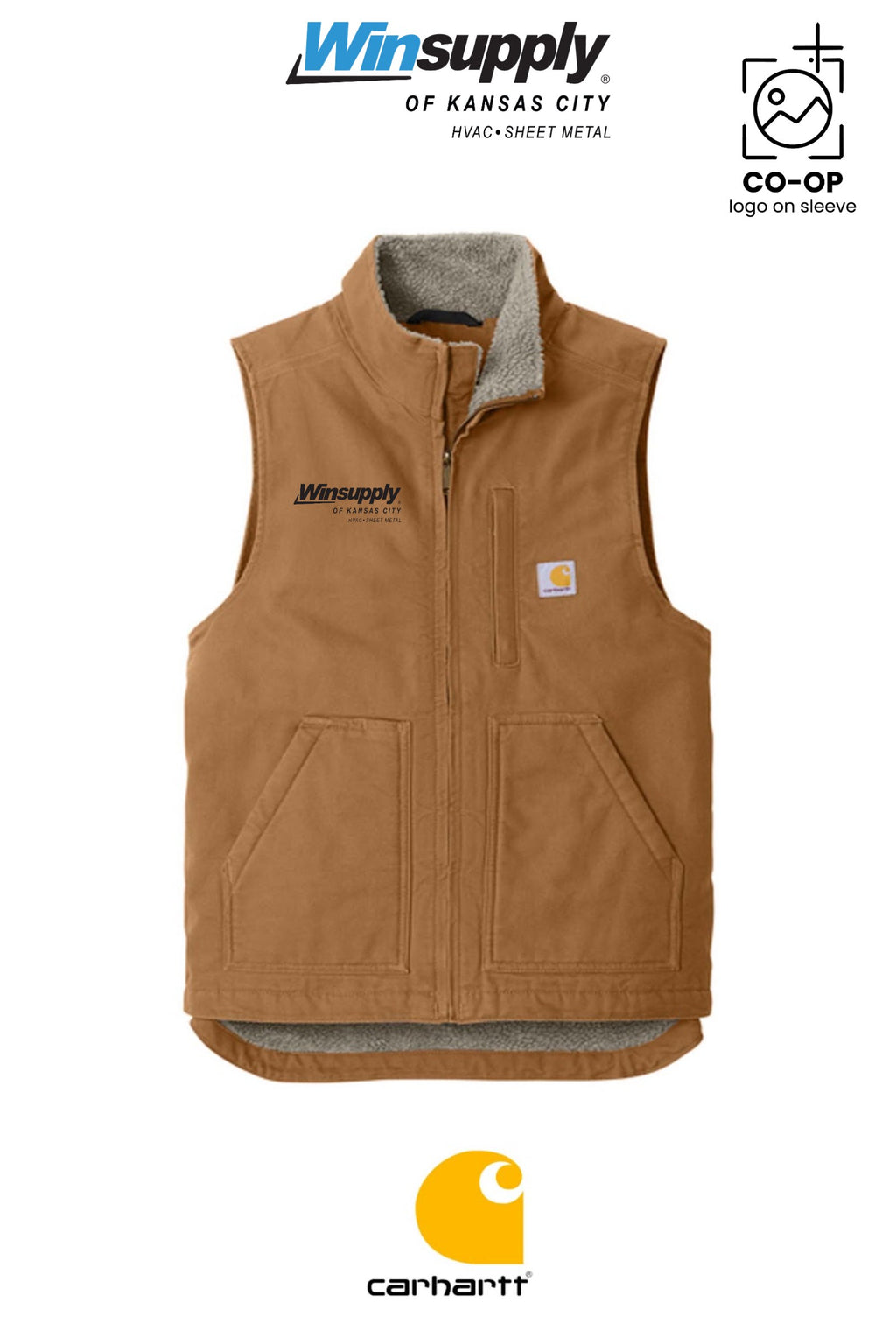 Carhartt® Sherpa-Lined Mock Neck Vest - Winsupply of Kansas City