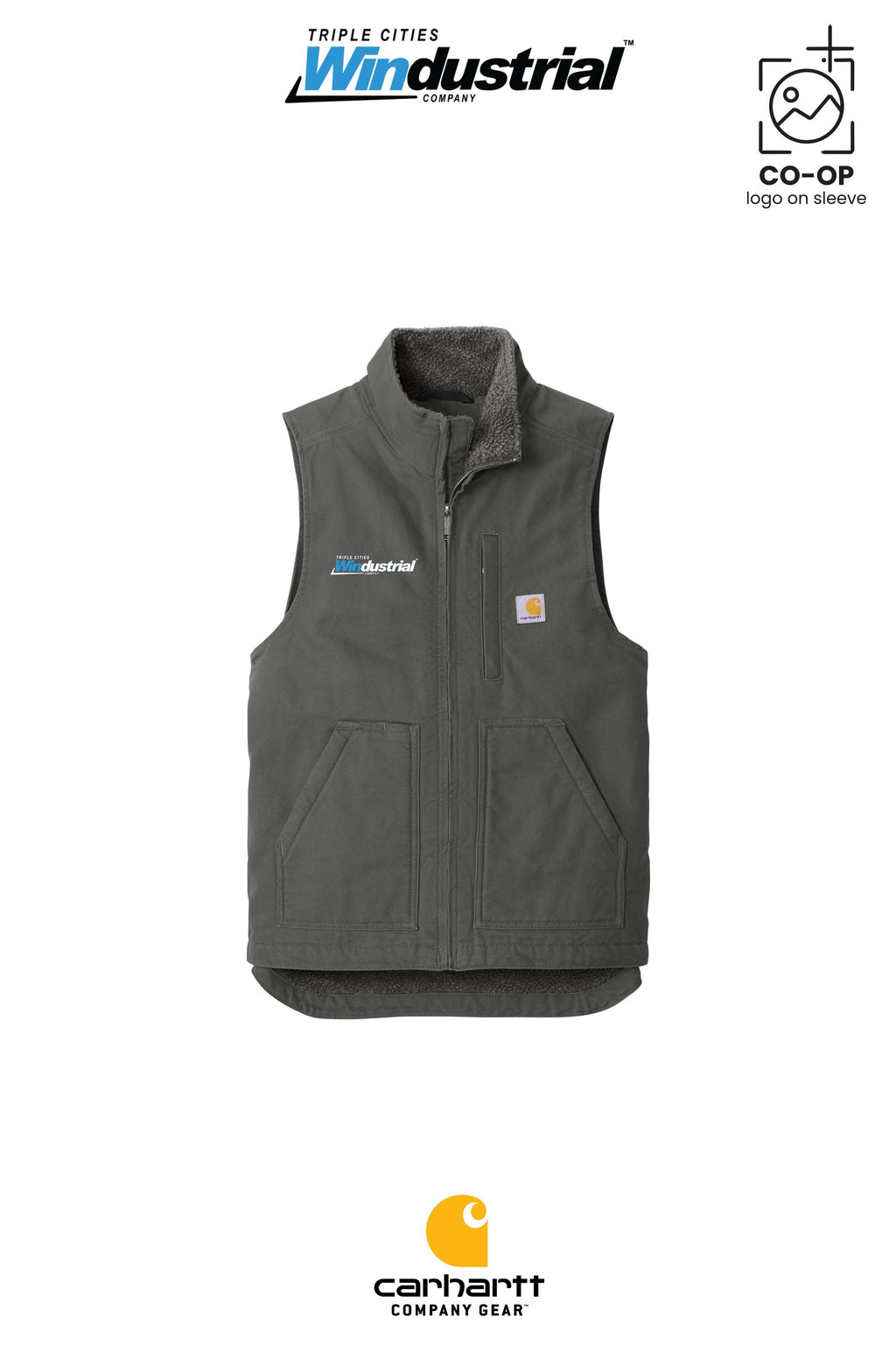 Carhartt® Sherpa-Lined Mock Neck Vest - Windustrial Triple Cities