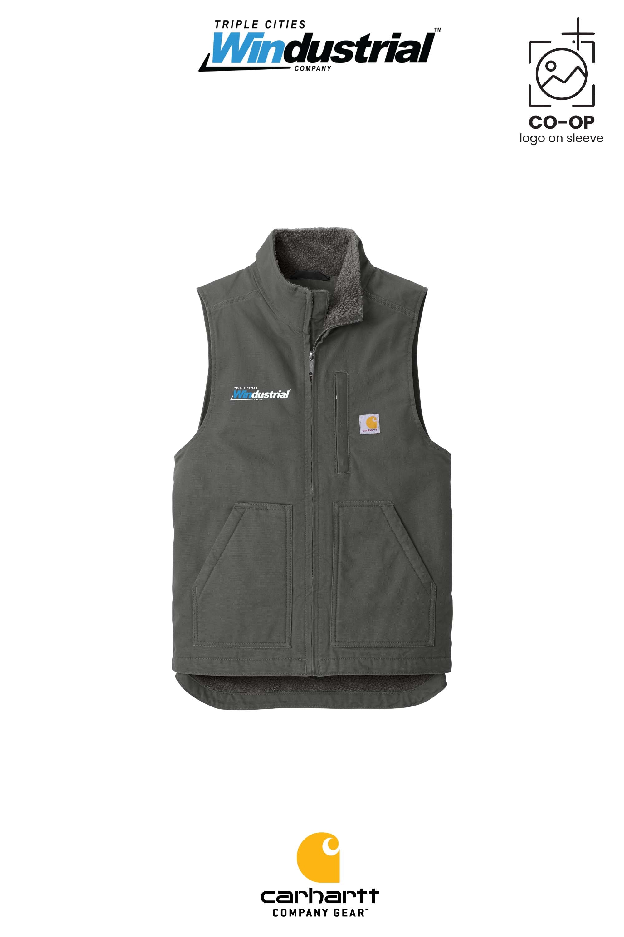 Carhartt® Sherpa-Lined Mock Neck Vest - Windustrial Triple Cities