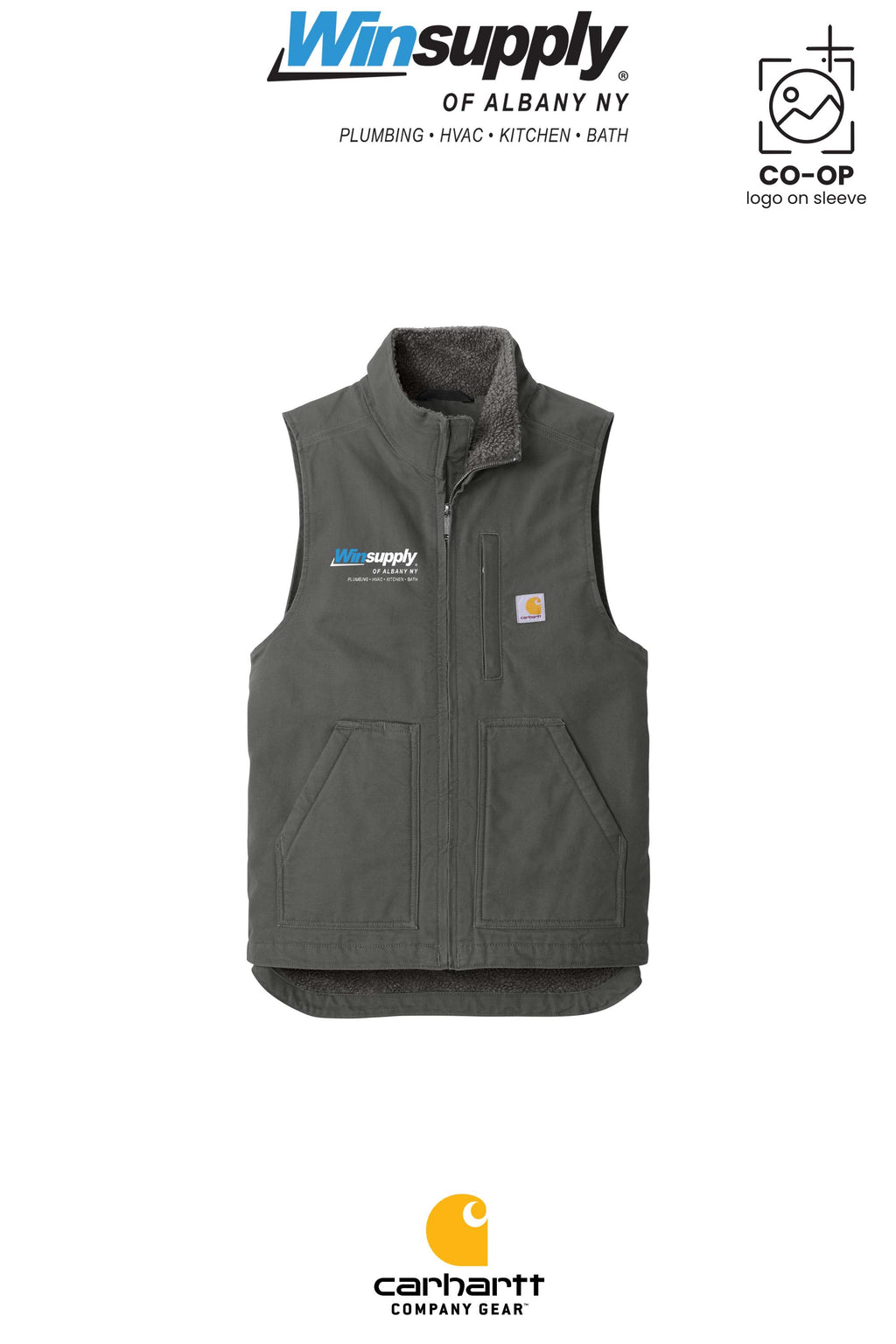 Carhartt® Sherpa-Lined Mock Neck Vest - Winsupply of Albany NY