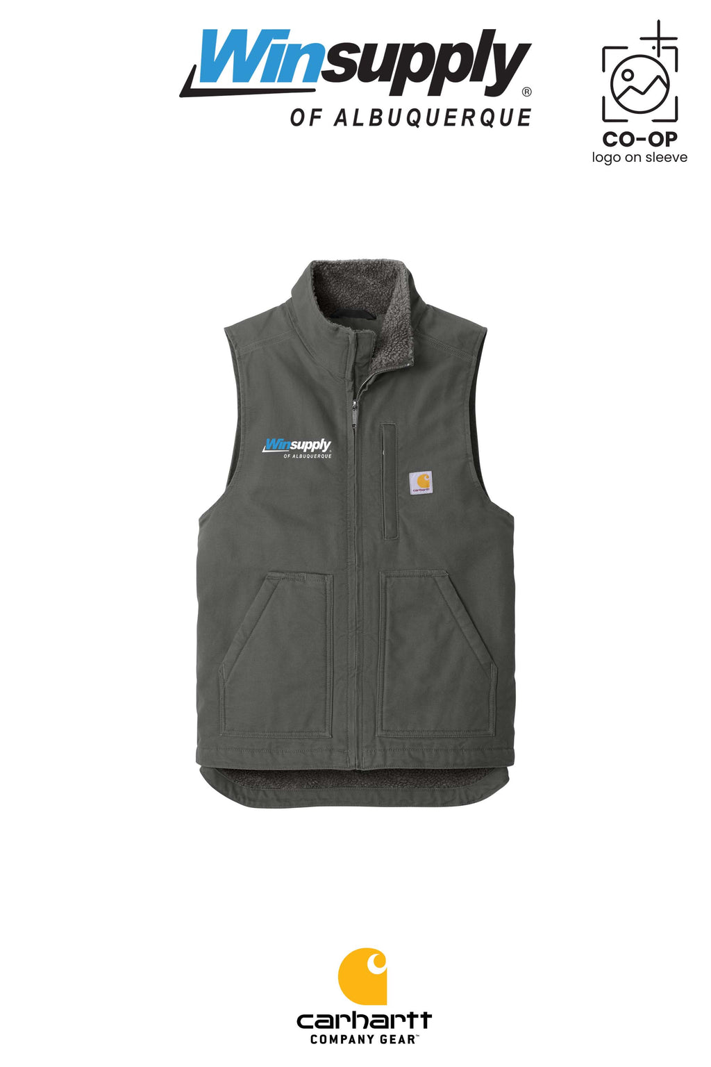 Carhartt® Sherpa-Lined Mock Neck Vest - Winsupply of Albuquerque
