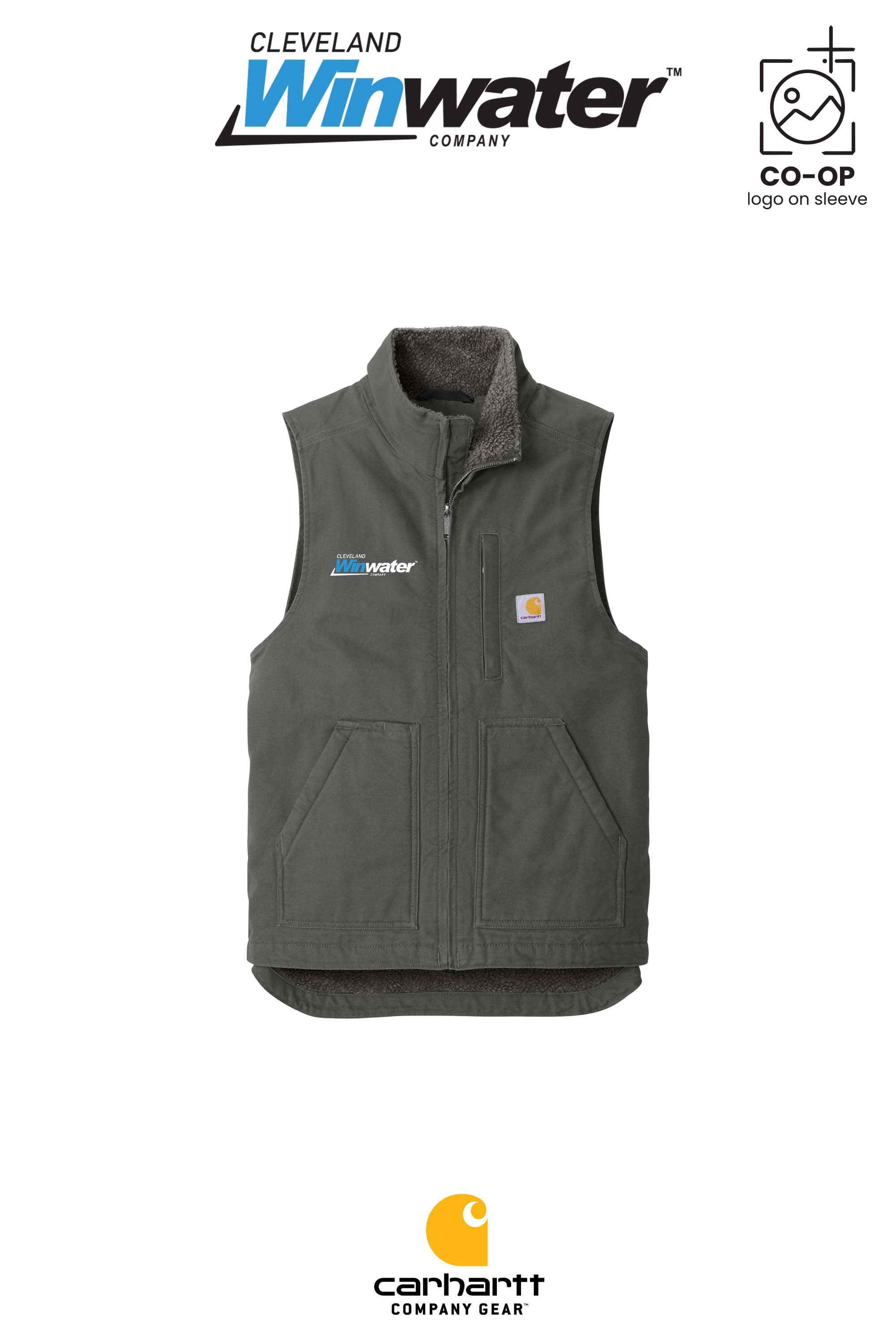 Carhartt® Sherpa-Lined Mock Neck Vest - Winwater of Cleveland