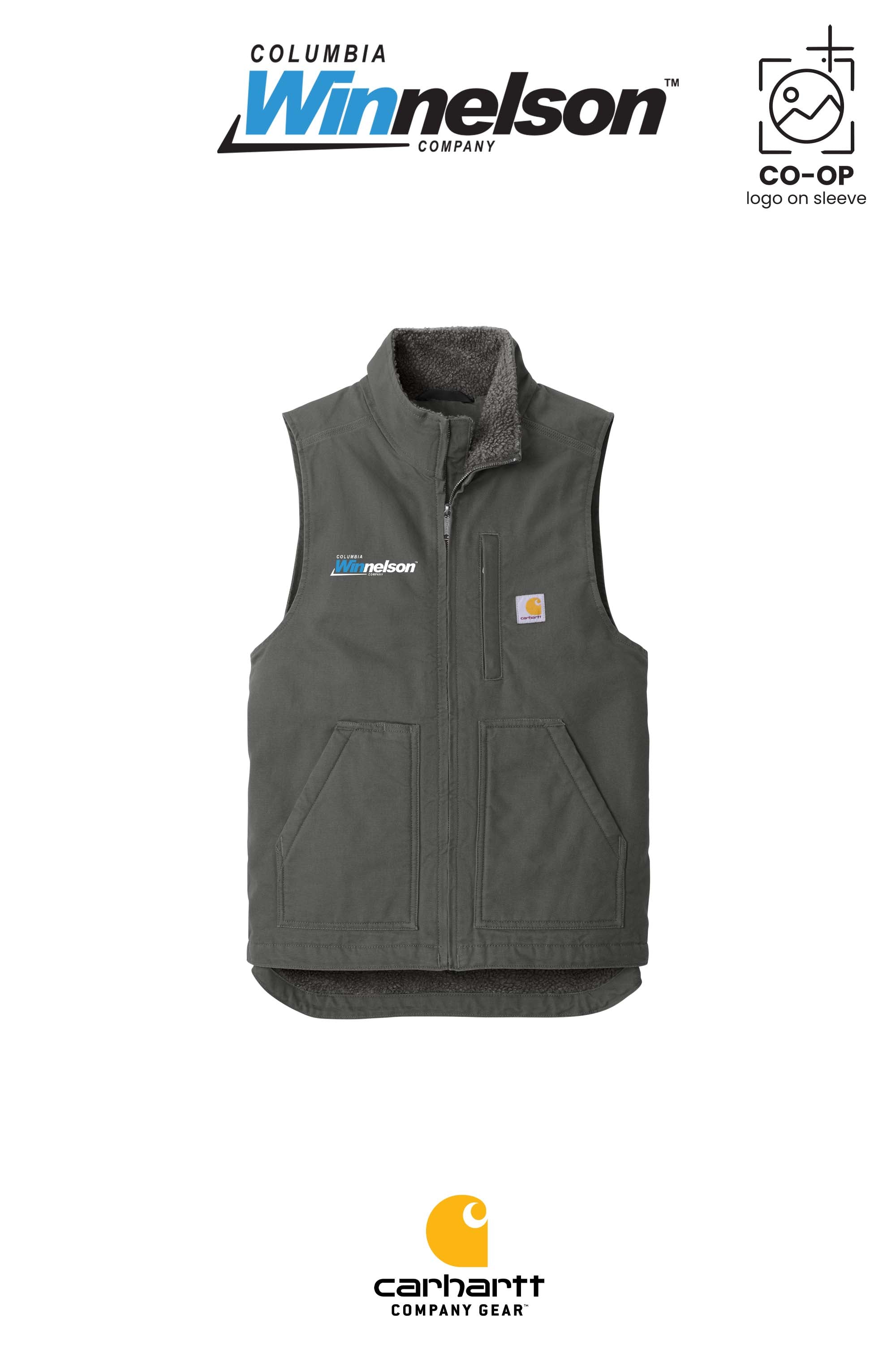 Carhartt® Sherpa-Lined Mock Neck Vest - Columbia MO Winnelson